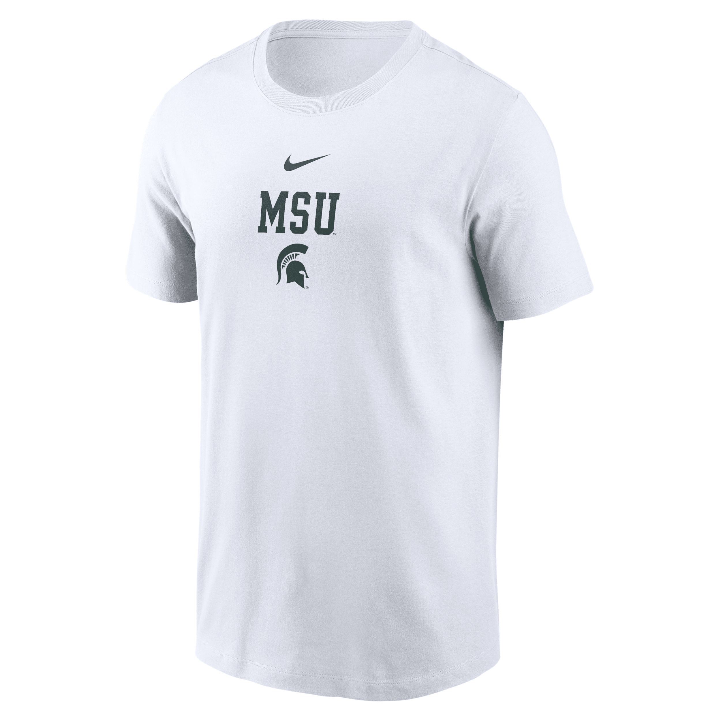 Nike Michigan State 2-hit Stacked  Men's College T-shirt In White
