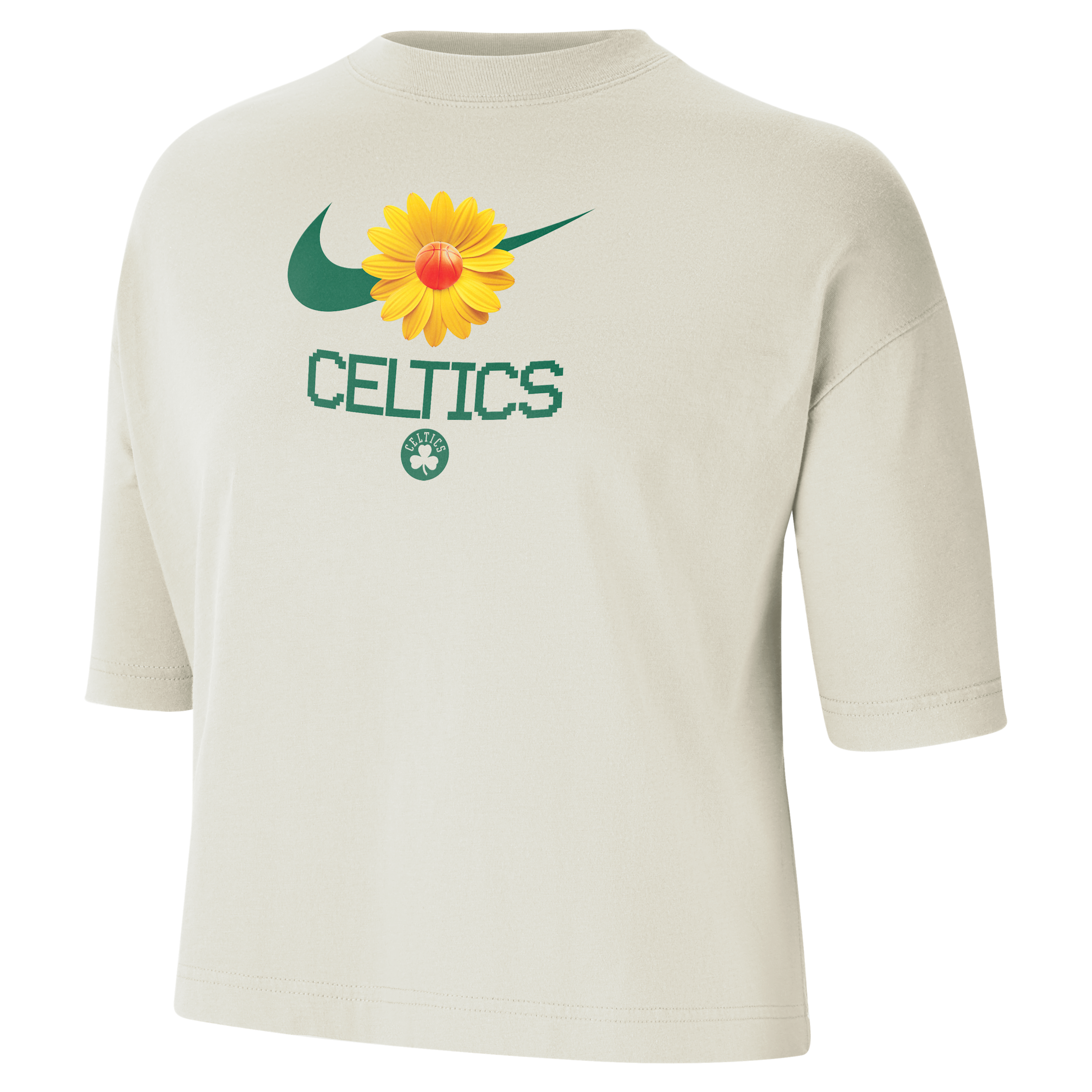 Nike Boston Celtics Courtside  Women's Nba Boxy T-shirt In Gray