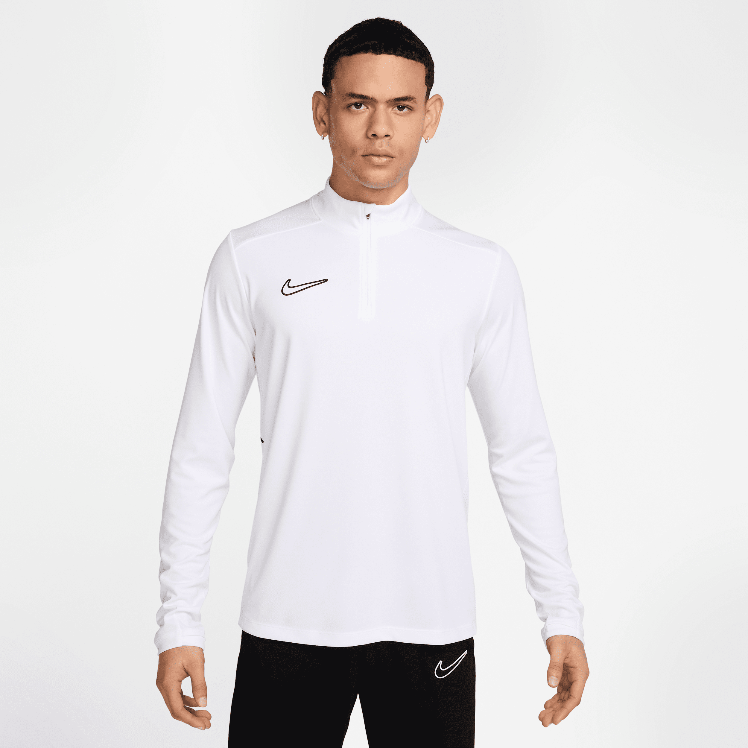 Nike Men's Academy Dri-fit Soccer Drill Top In White