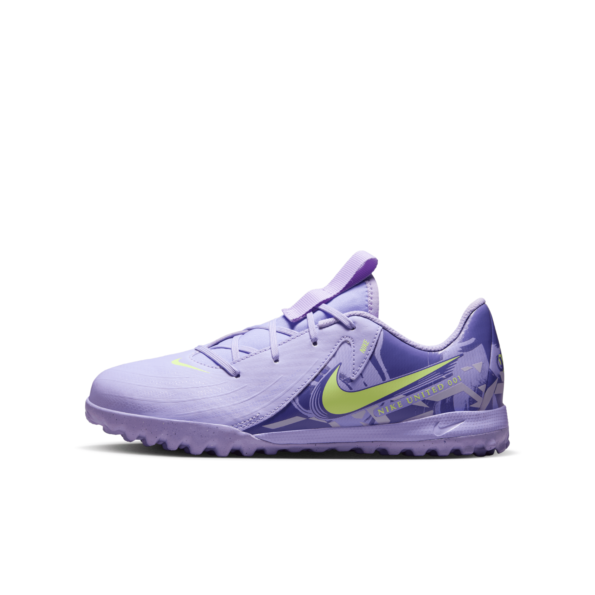 Nike United Jr. Phantom Gx 2 Academy Big Kids' Tf Low-top Soccer Shoes In Purple