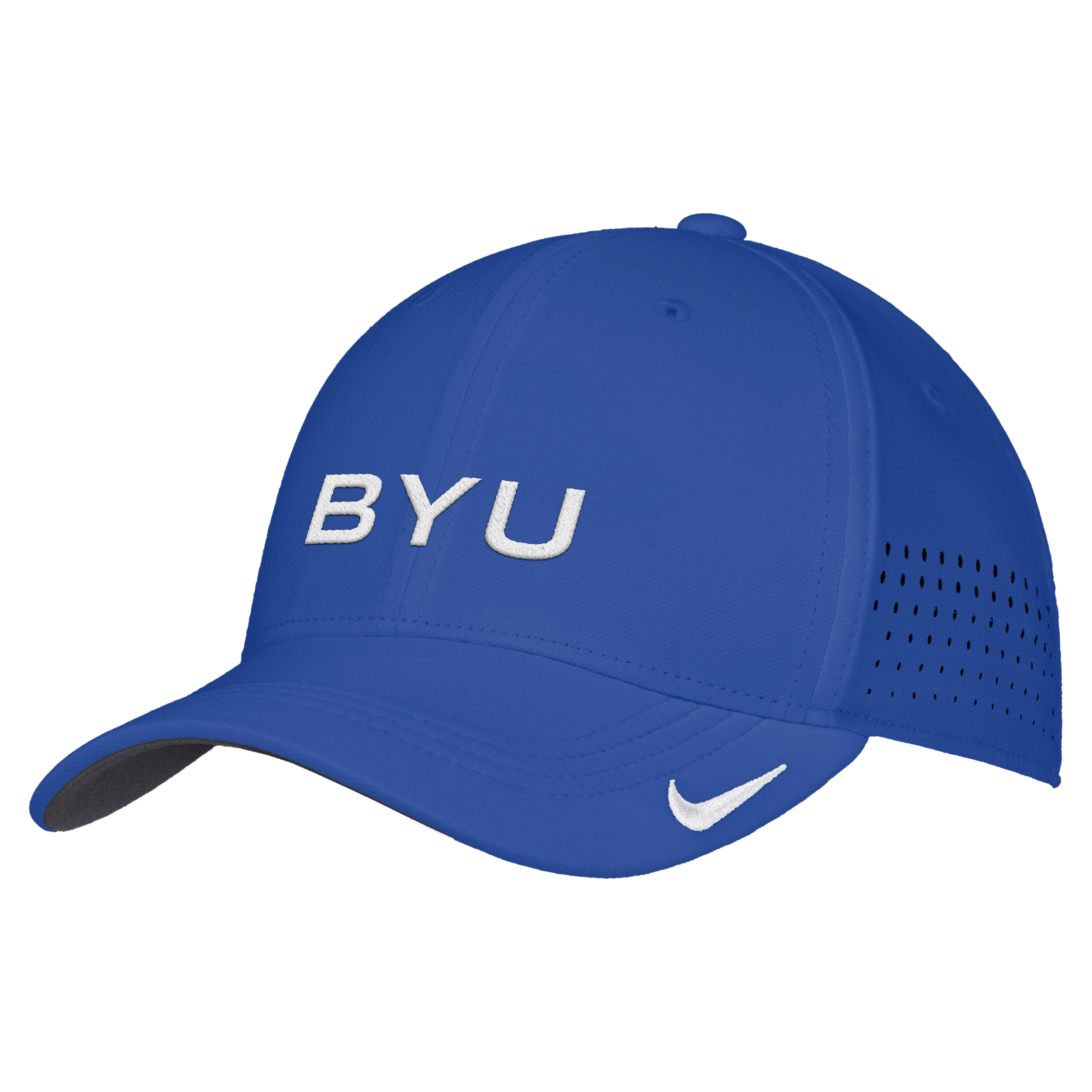 Nike Men's Royal Byu Cougars 2026 On-Field AeroBill SwooshFlex Dri-fit Hat - Royal