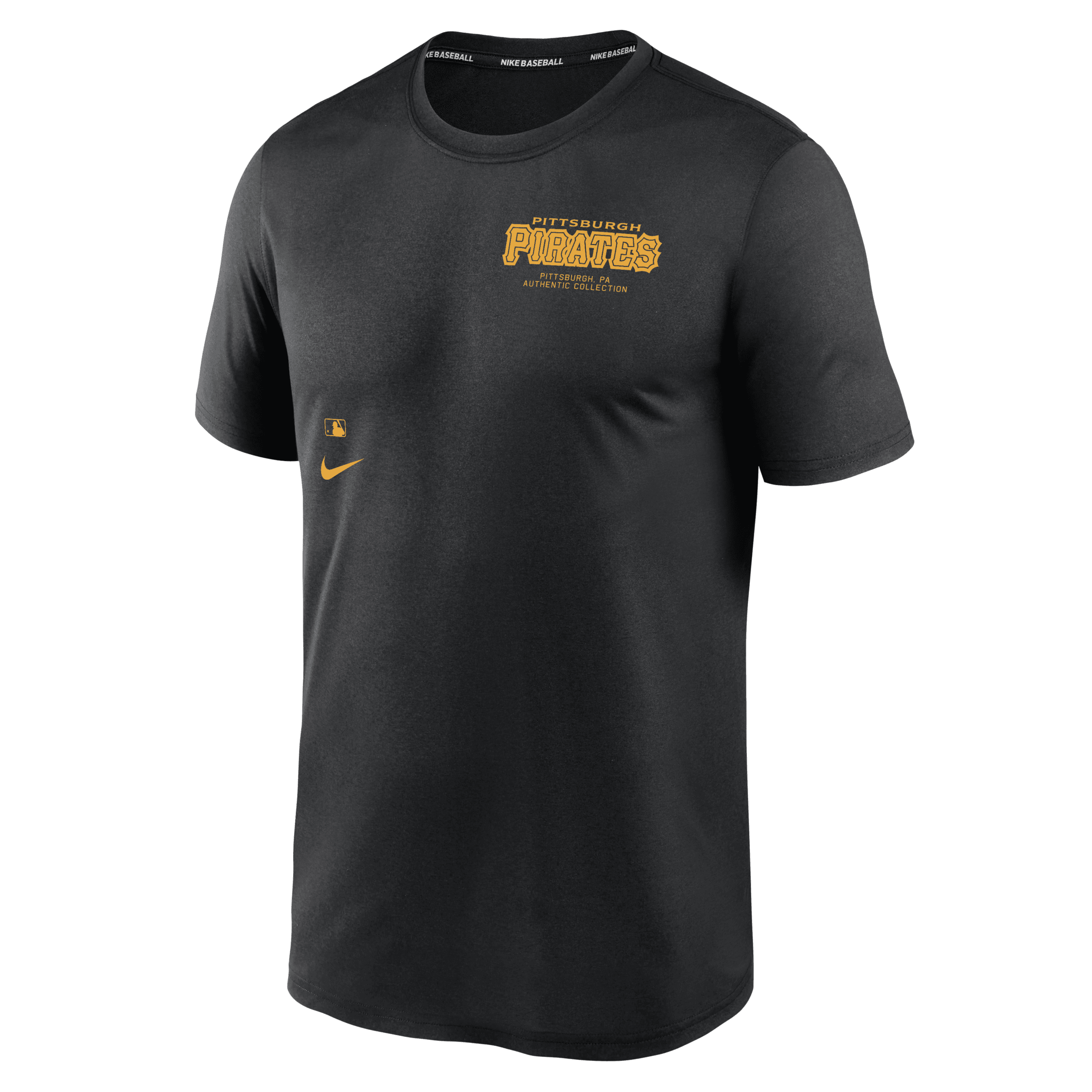 Nike Men's Black Pittsburgh Pirates Authentic Collection Early Work Tri-blend Performance T-shirt In Black