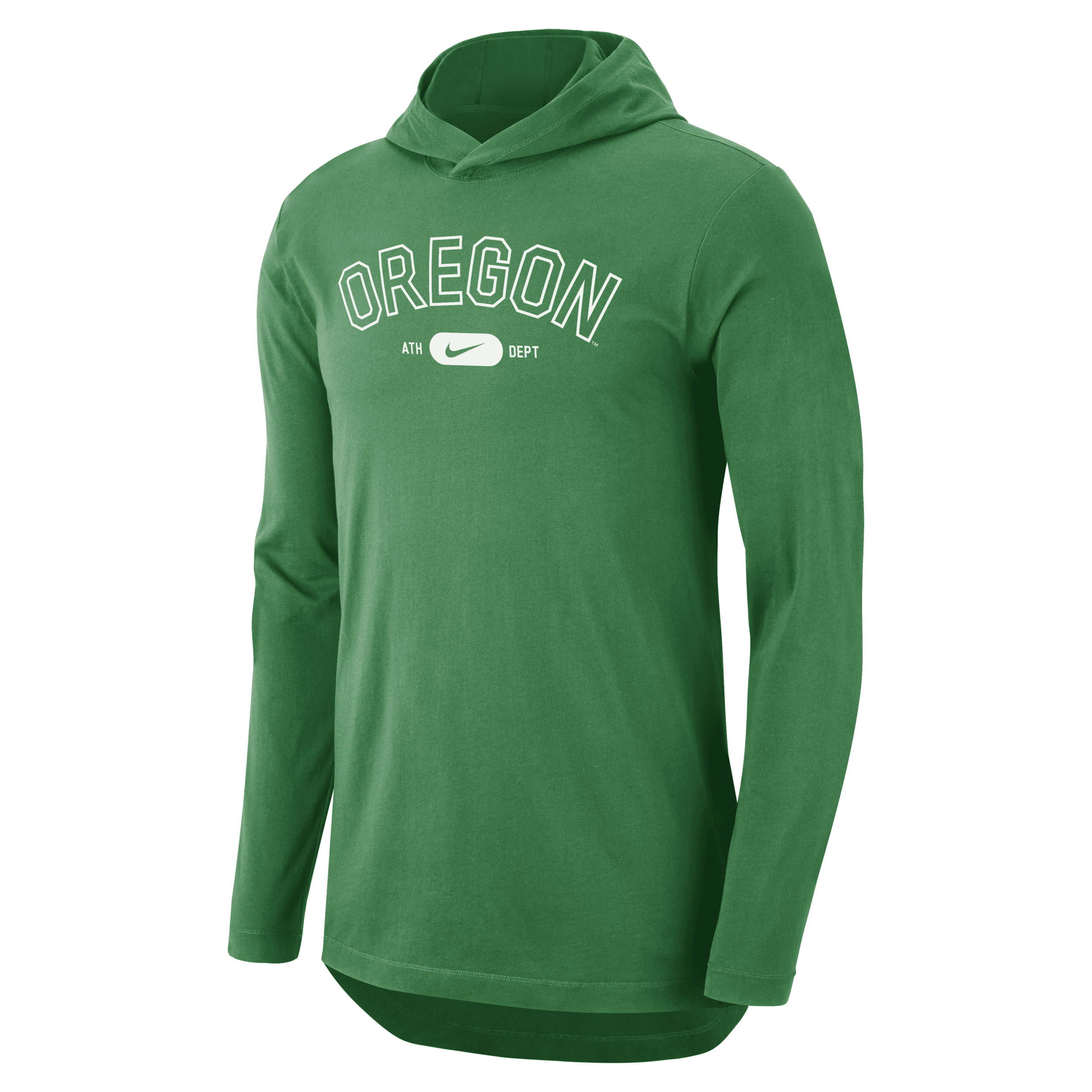Shop Nike Oregon  Men's Dri-fit College Hooded T-shirt In Green