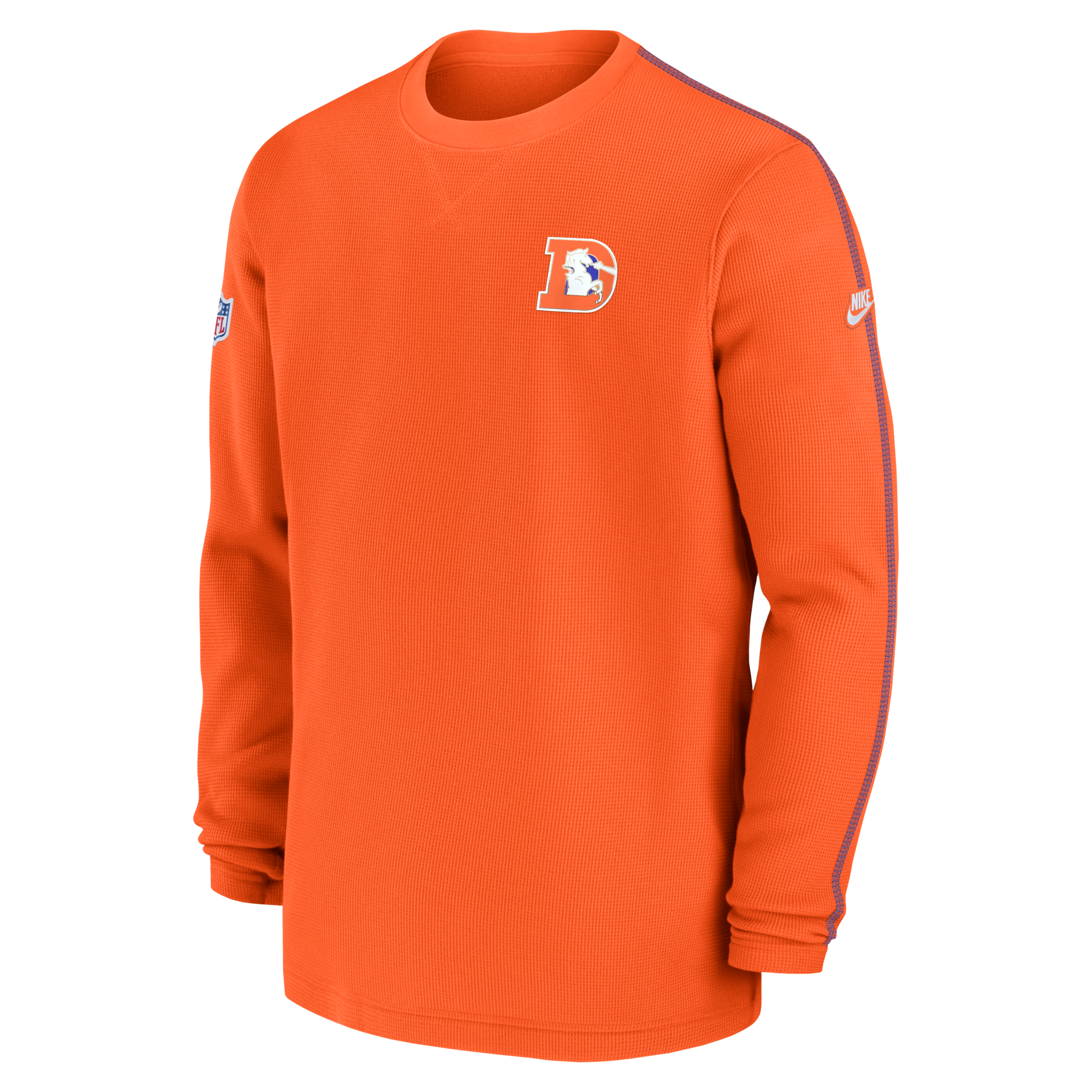 Nike Men's Orange Denver Broncos Alternate Logo Coach Long Sleeve Top In Orange