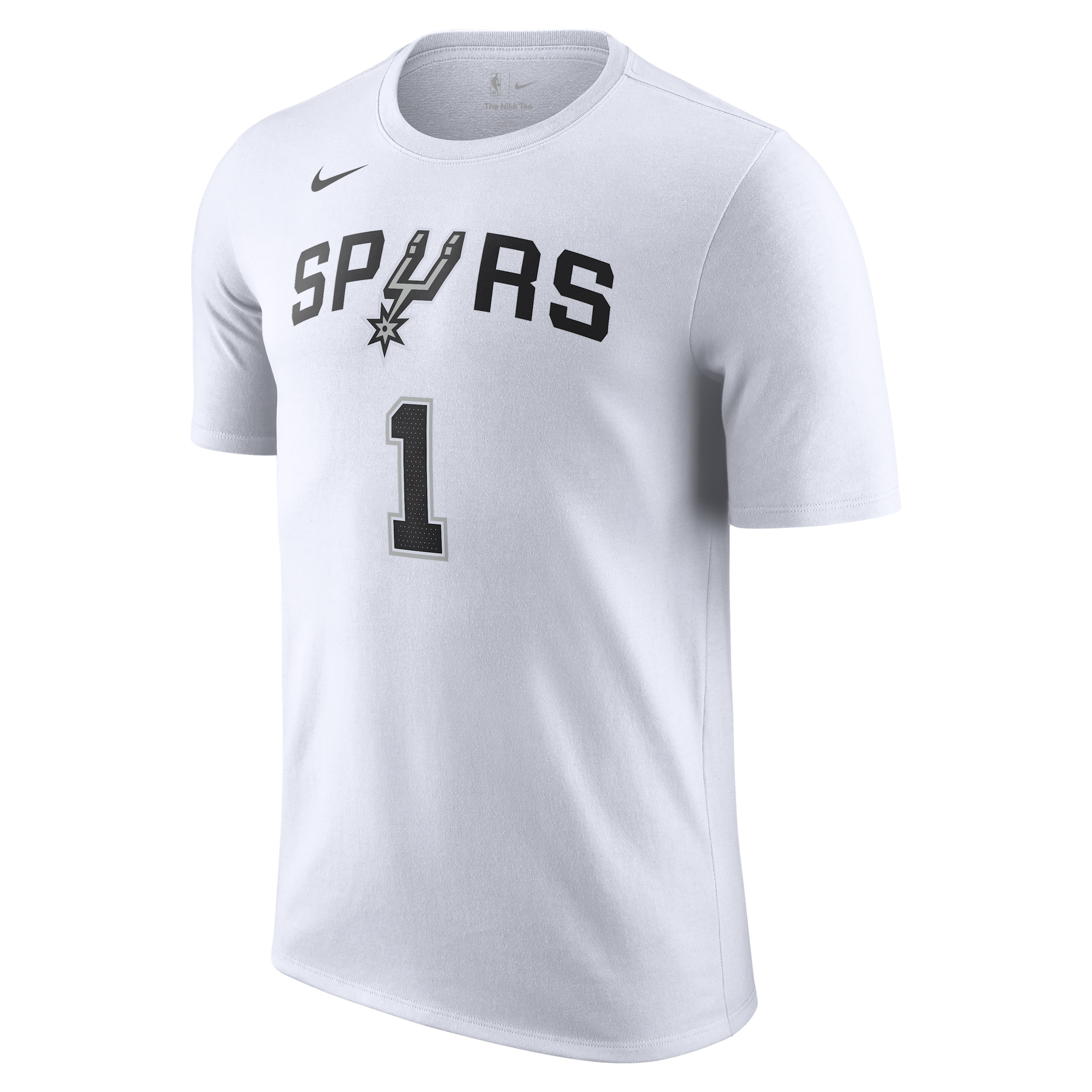 Men's Nike Victor Wembanyama White San Antonio Spurs 2023 Nba Draft First Round Pick Name and Number T-shirt - White