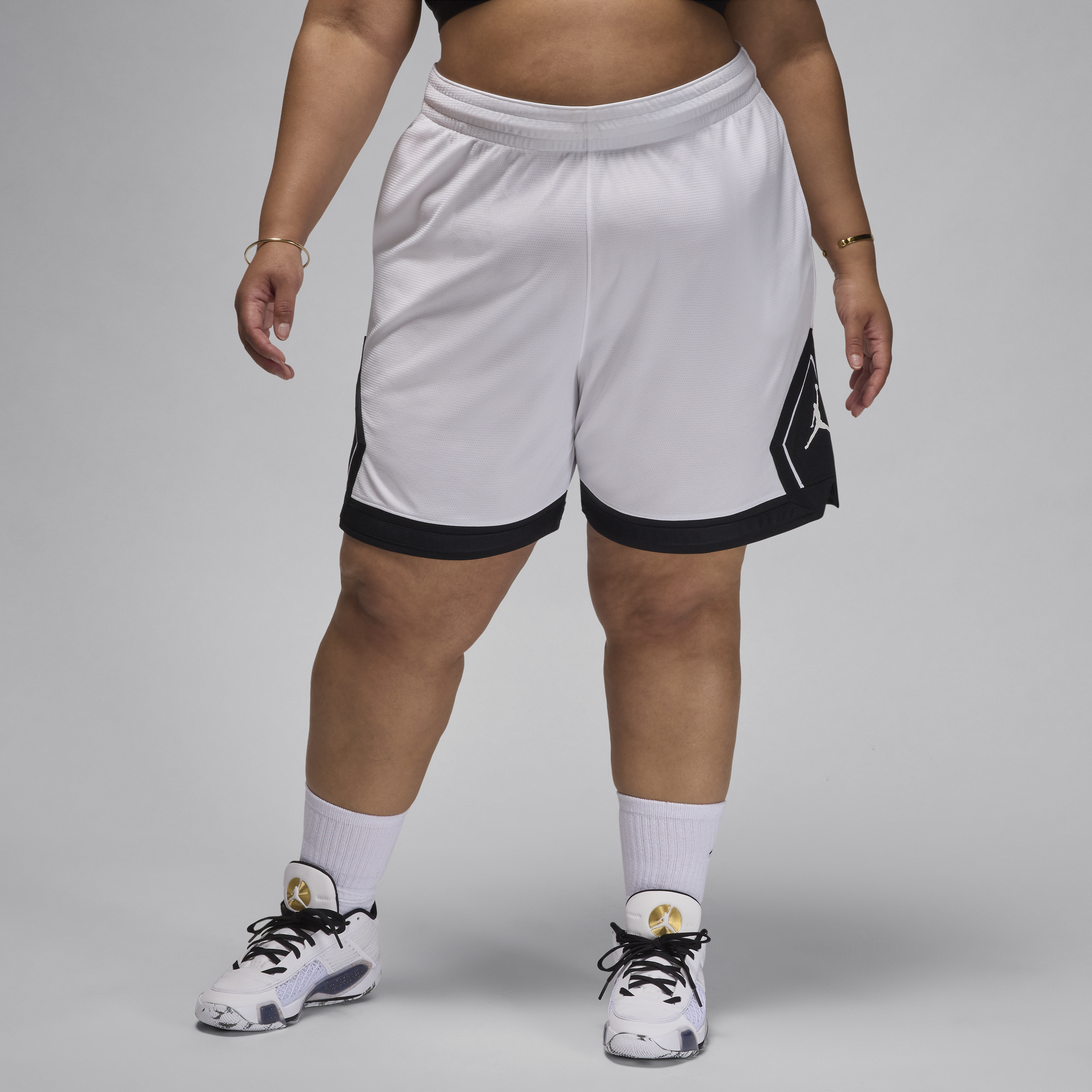 Jordan Women's  Sport Diamond Shorts (plus Size) In Gray