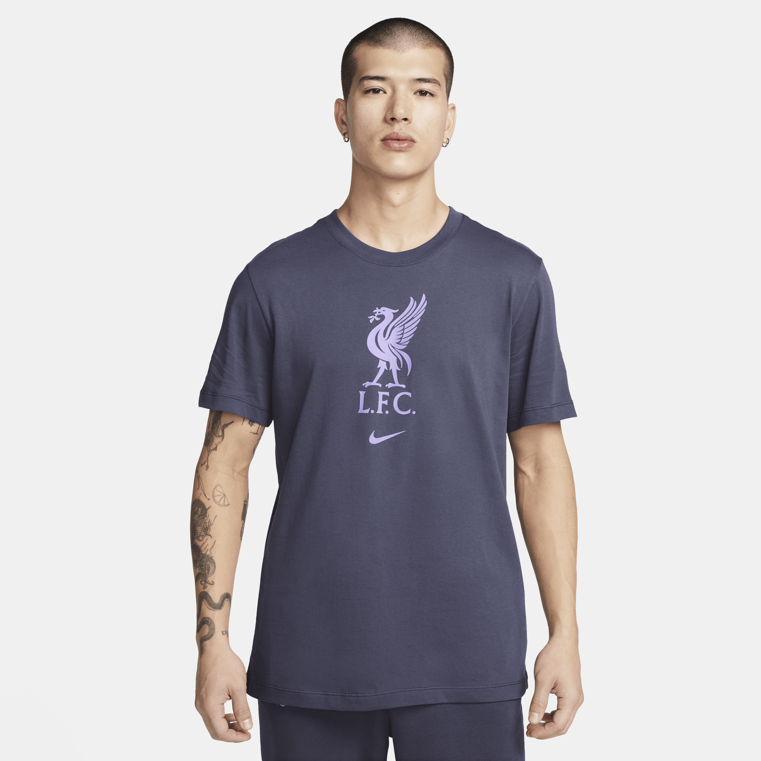 Nike Men's Liverpool Fc Soccer T-shirt In Grey