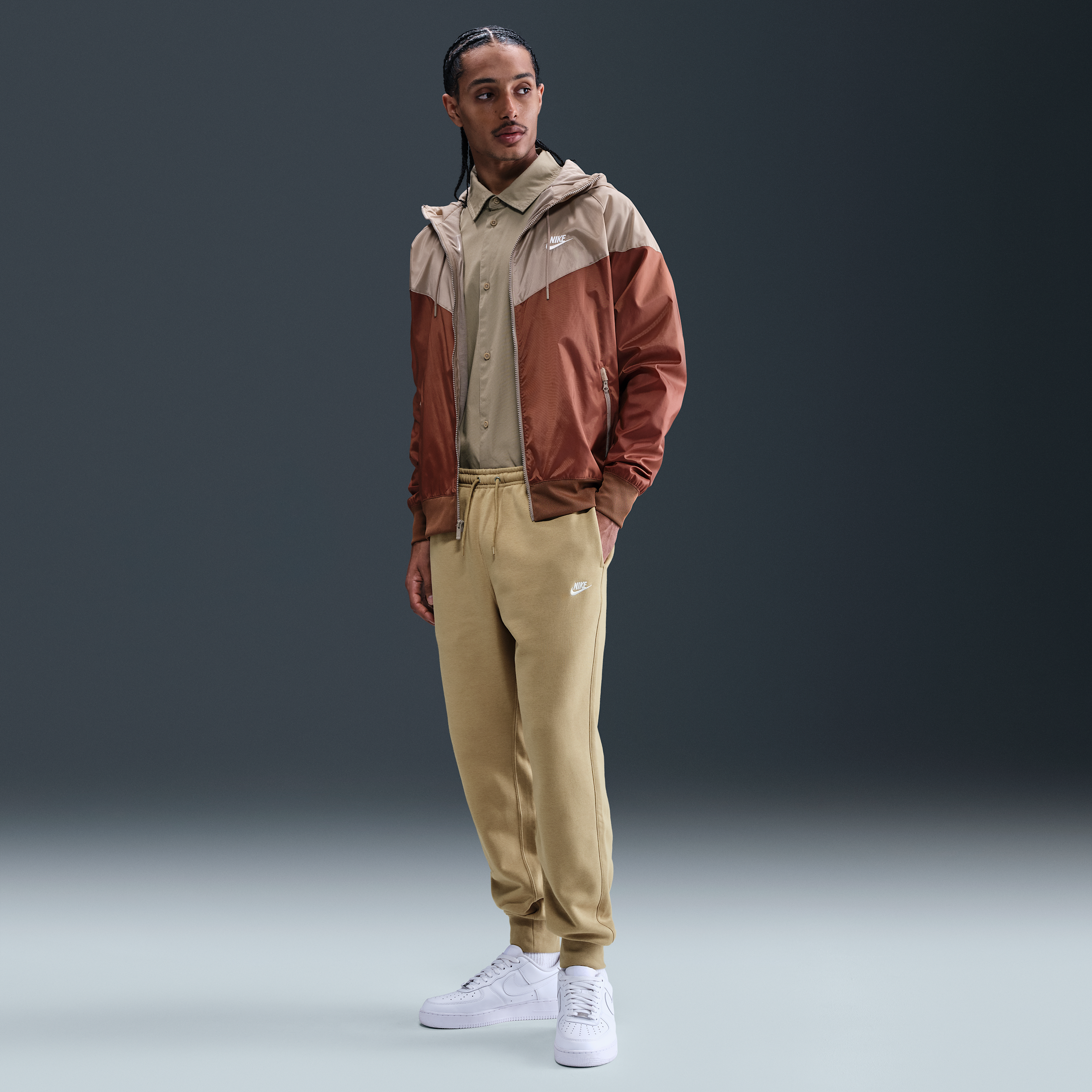 Nike Men's Club Jogger Pants In Brown