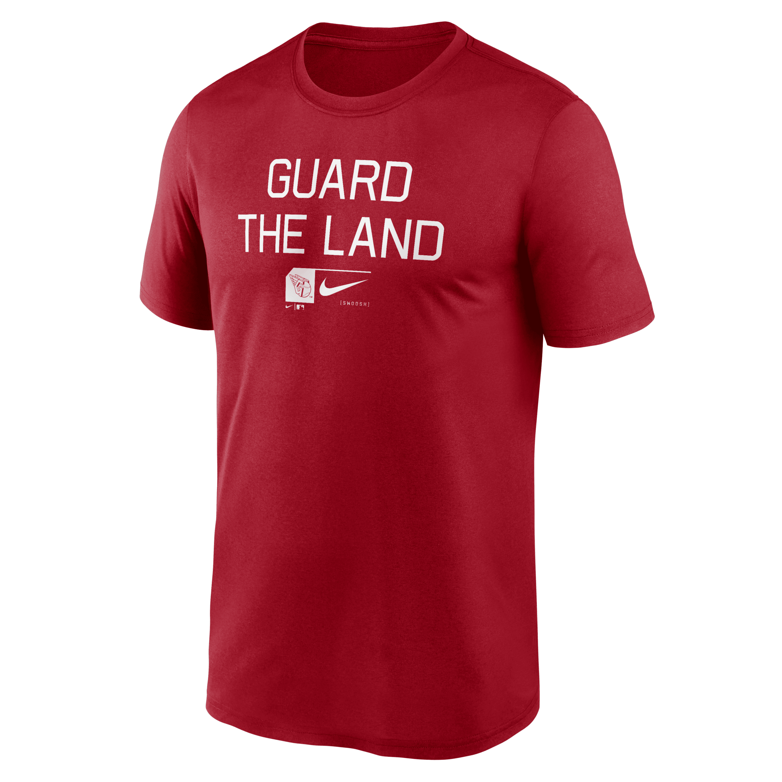 Shop Nike Cleveland Guardians Baseball Phrase Legend  Men's Dri-fit Mlb T-shirt In Red