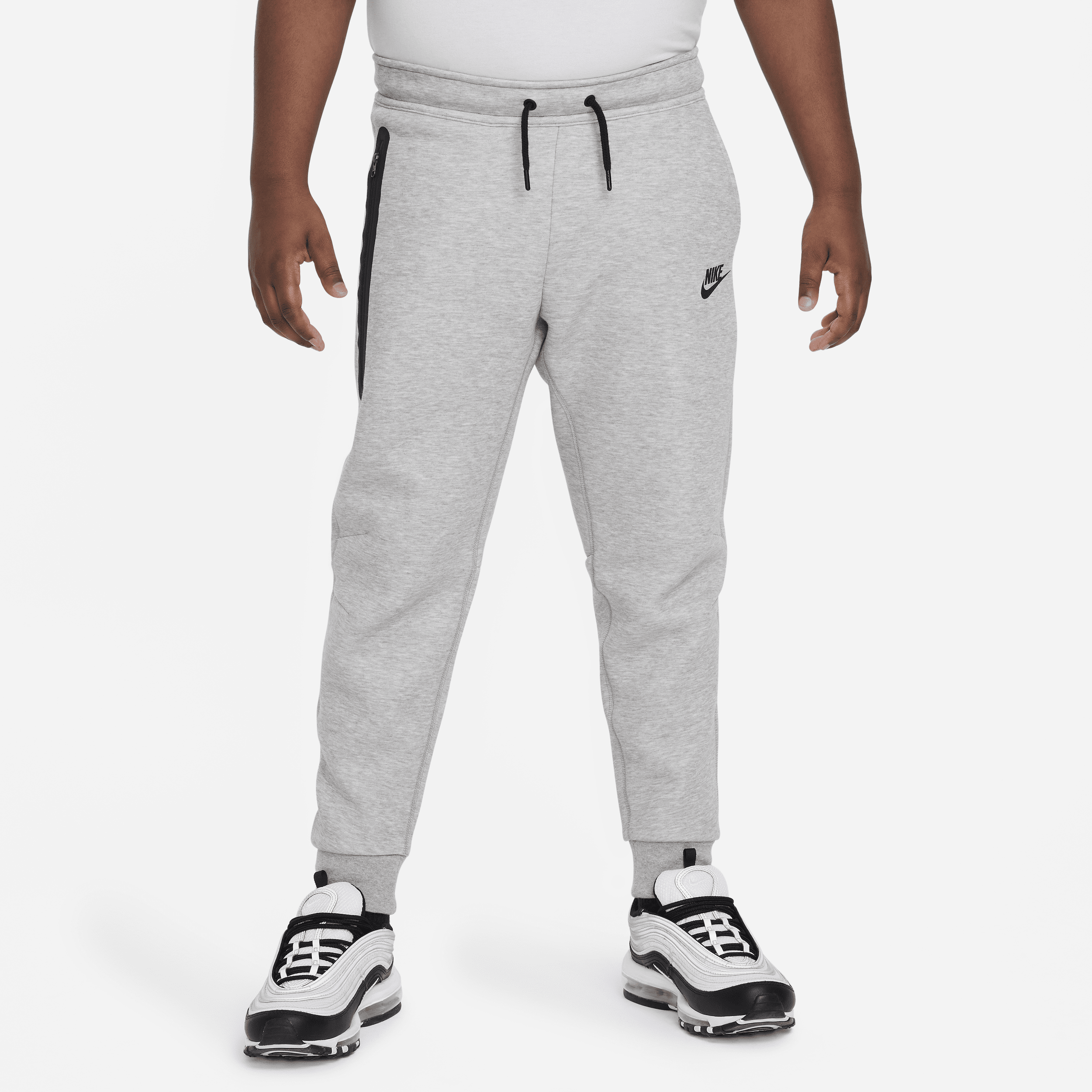 Nike Sportswear Tech Fleece Big Kids' (boys') Pants (extended Size) In Grey