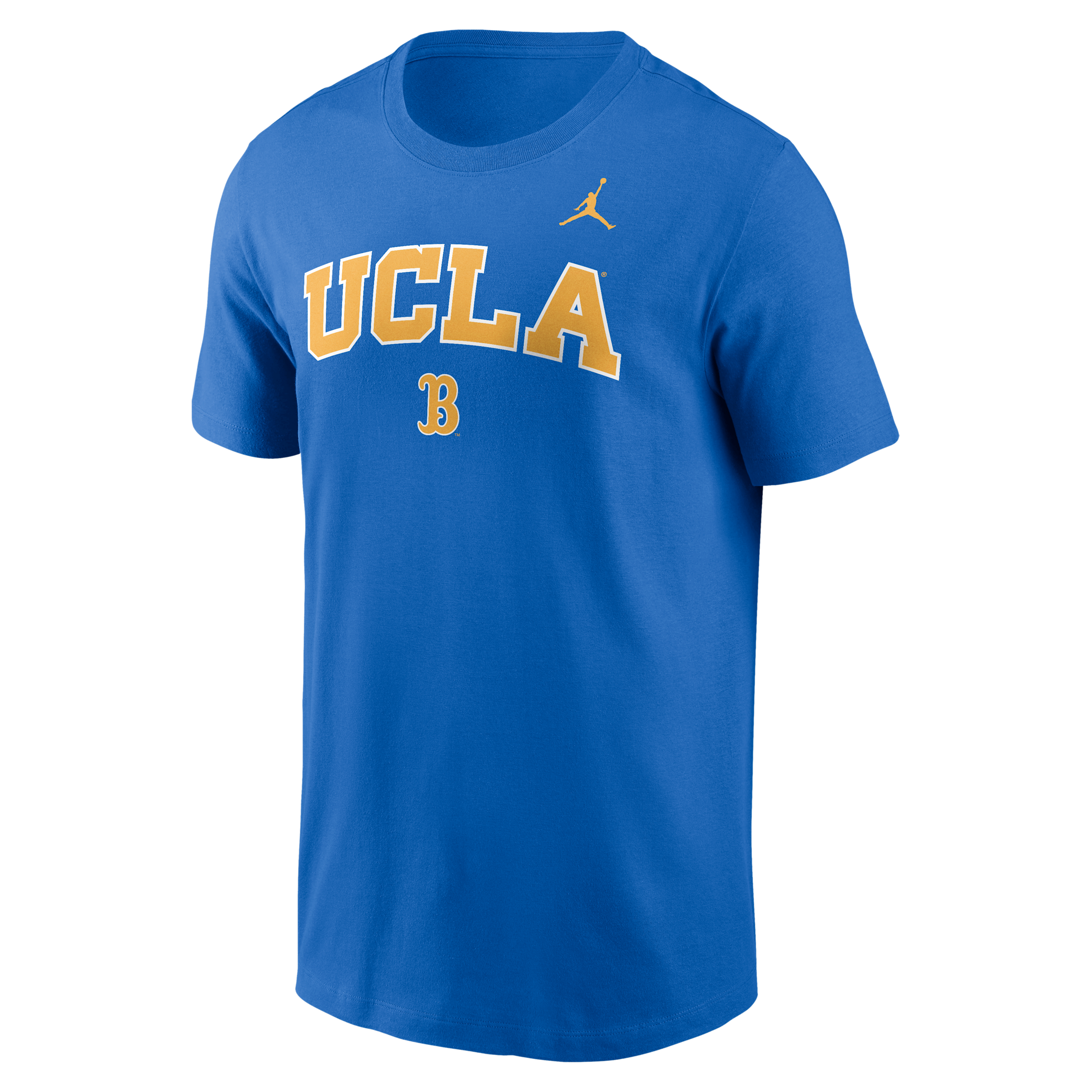 Jordan Ucla Primetime Arch Stack Nike Men's College T-shirt In Blue