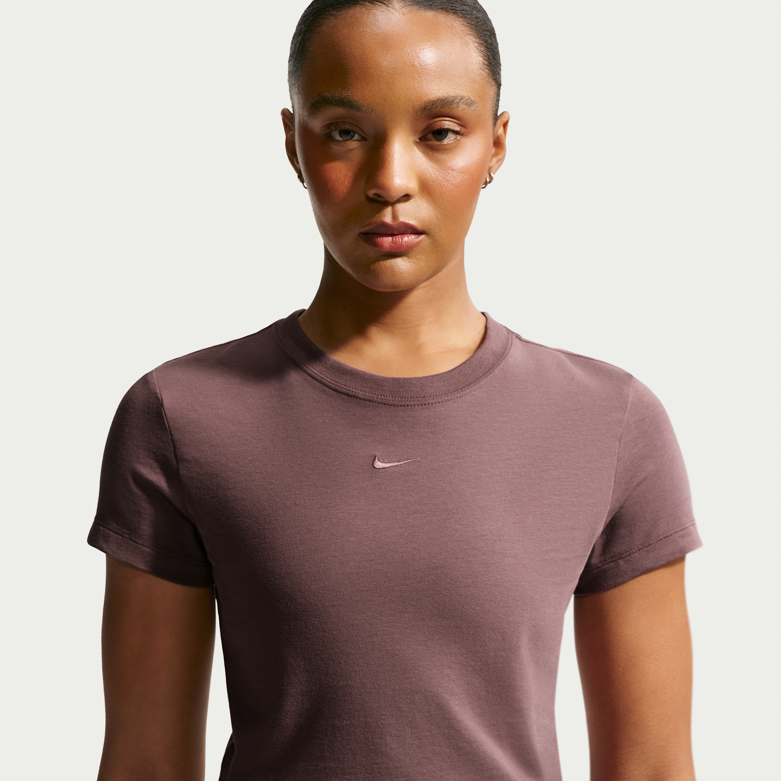 Women's Nike Sportswear Chill Knit Cropped T-Shirt in Purple | HF9538-502