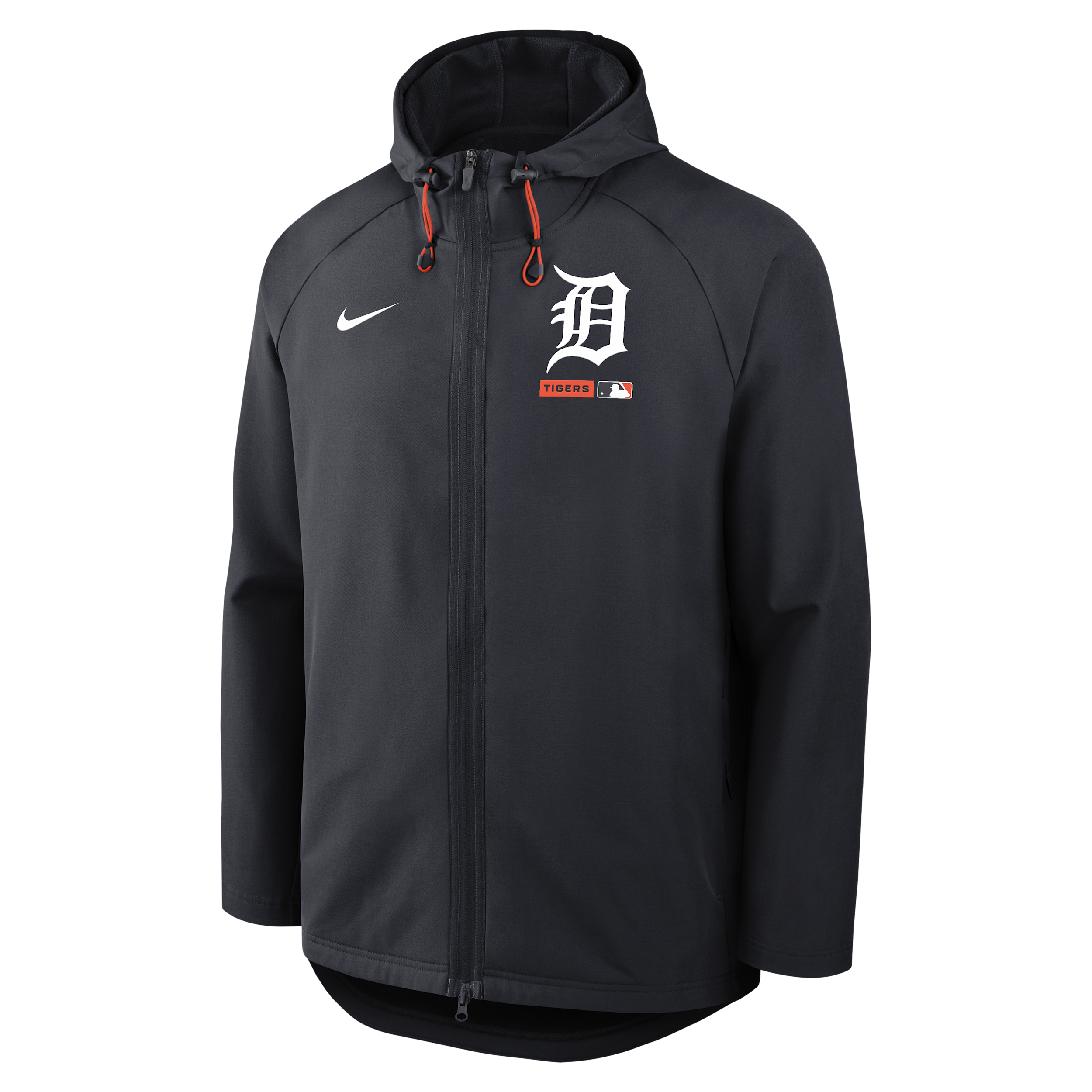 Detroit Tigers Authentic Collection Nike Men's Therma-FIT MLB Full-Zip Hooded Jacket in Blue | 04HC196NDG-FHP