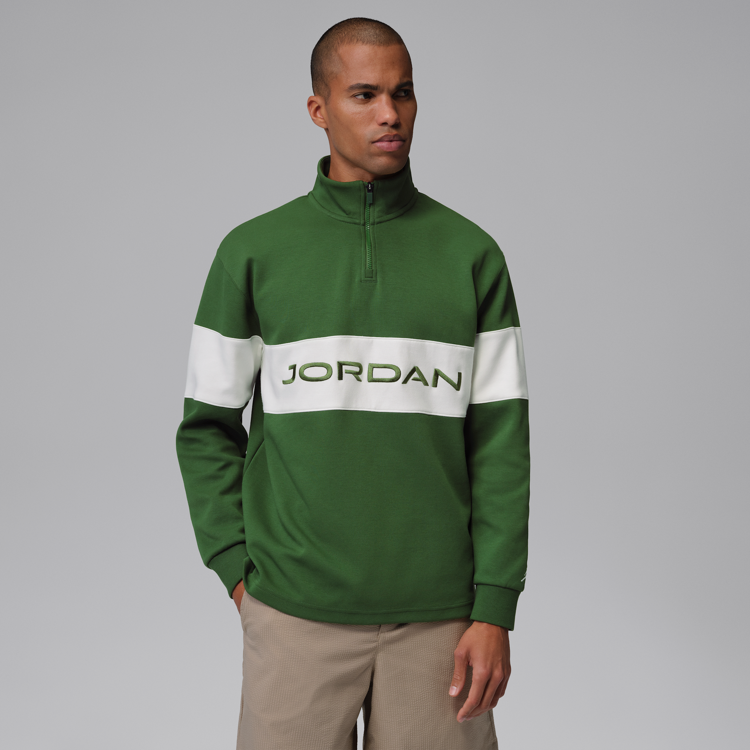 Men's Jordan Sport Dri-FIT 1/4-Zip Golf Top in Green | HF9919-335