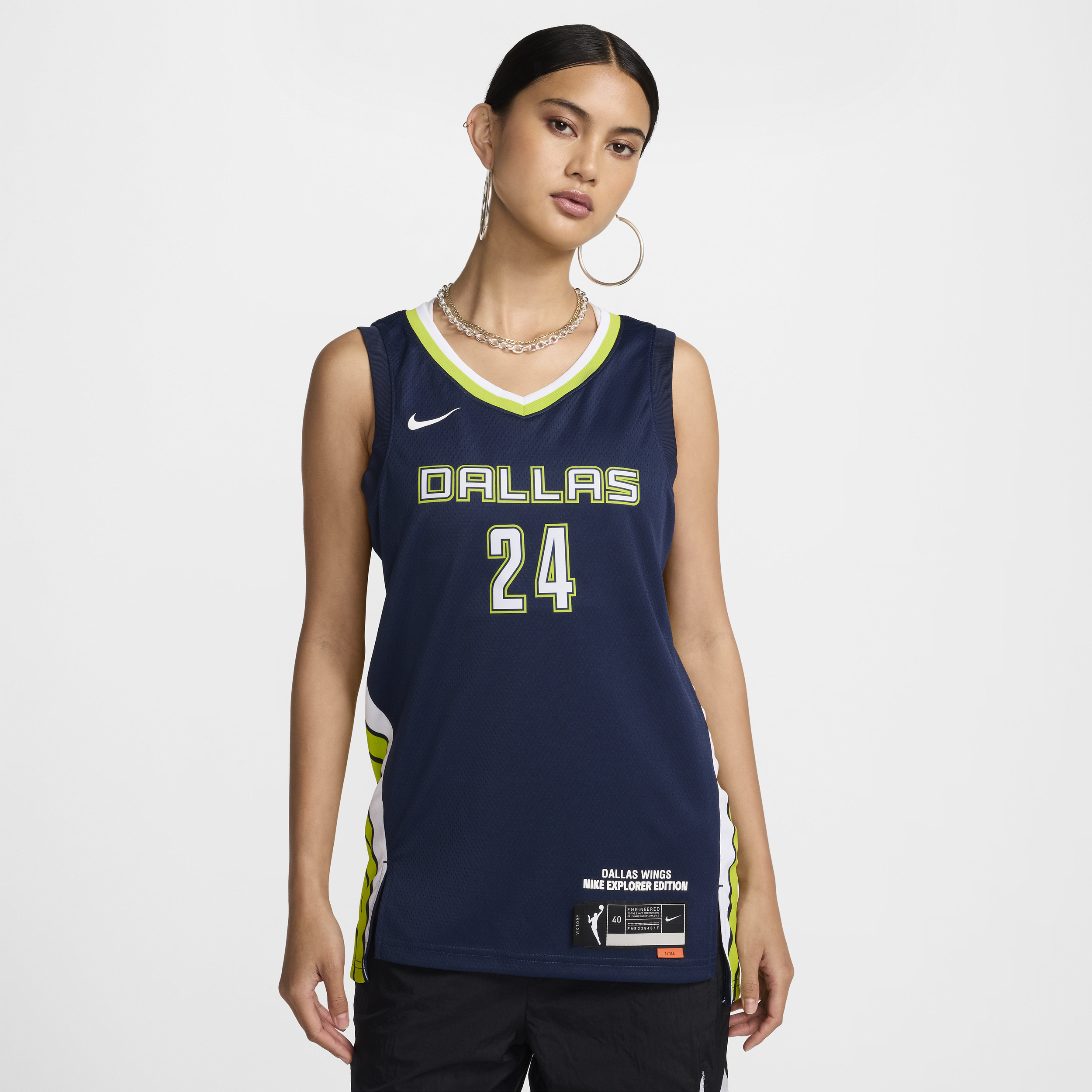Dallas Wings Explorer Edition Nike Women's Dri-FIT WNBA Victory Jersey in Blue | DC9569-419
