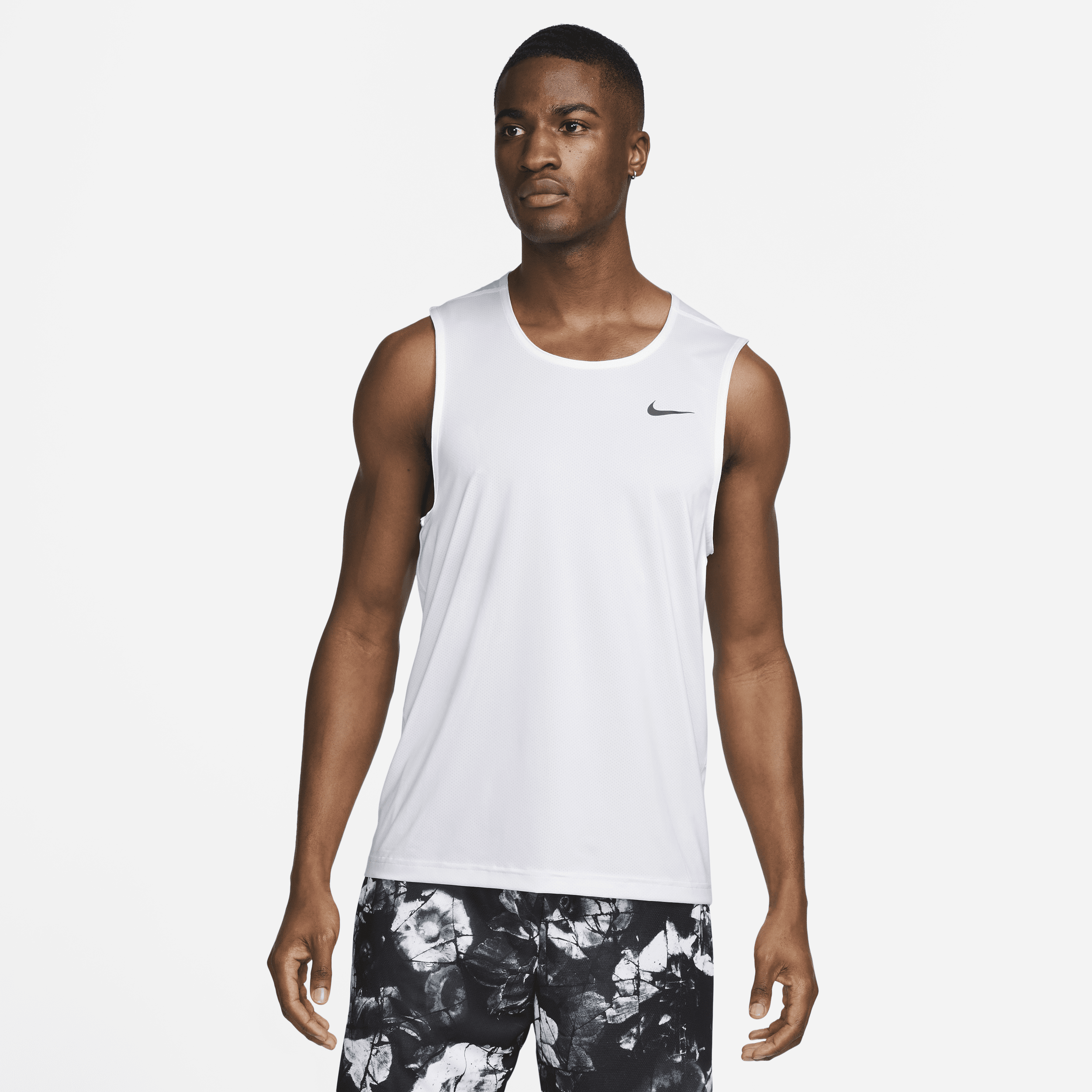 Shop Nike Men's Ready Dri-fit Fitness Tank Top In White