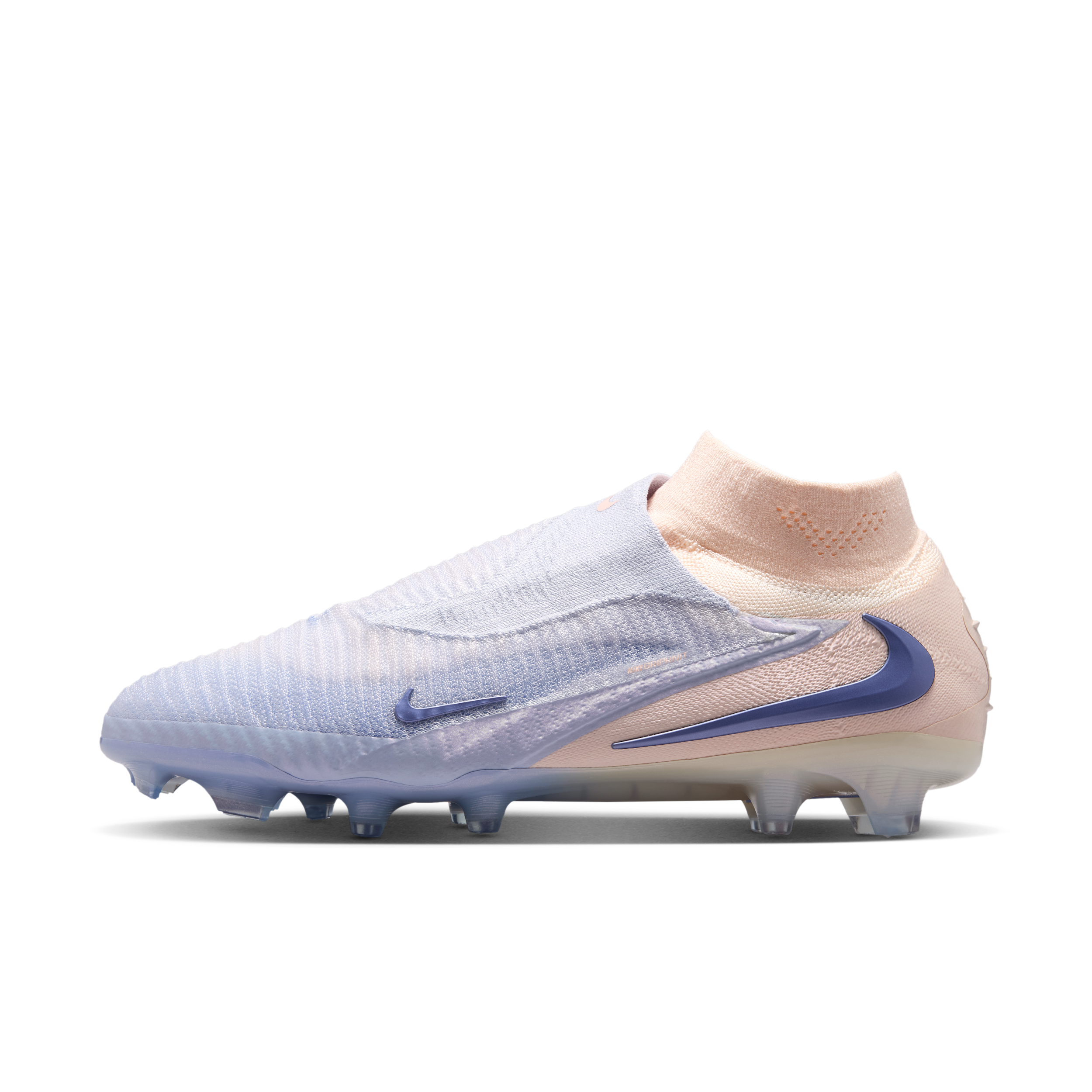 Nike Men's Phantom 6 High Elite LV8 Firm-Ground Soccer Cleats in Grey | IO8216-008