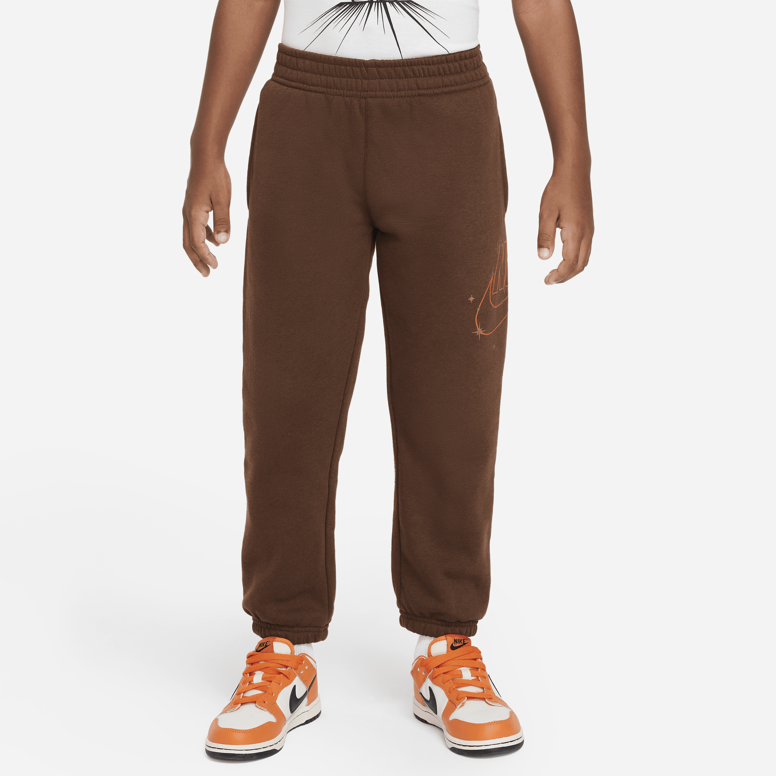 Nike Sportswear Shine Fleece Pants Little Kids Pants In Brown