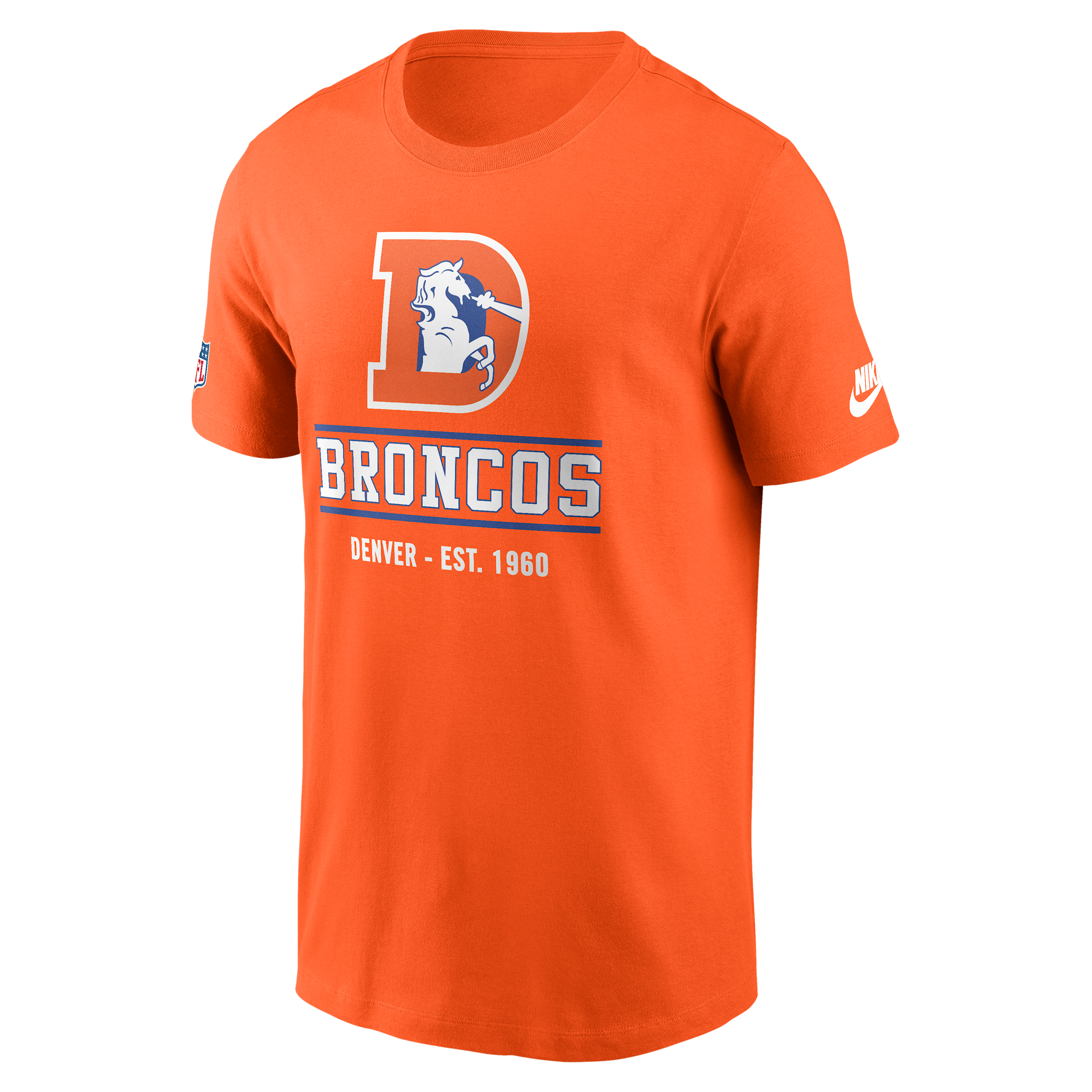 Denver Broncos Essential Nike Men's Dri-FIT NFL Short-Sleeve T-Shirt in Orange | 02ET89NQ8W-TC1