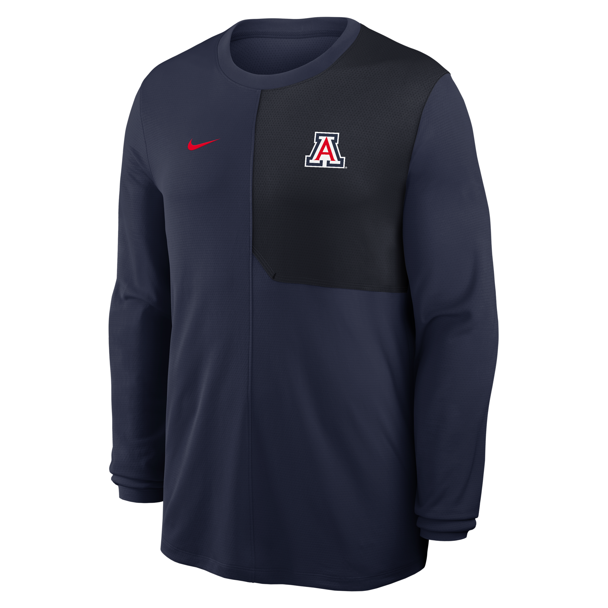 Nike Navy Arizona Wildcats 2025 Sideline Coach Uv Performance Long Sleeve T-shirt In Blue