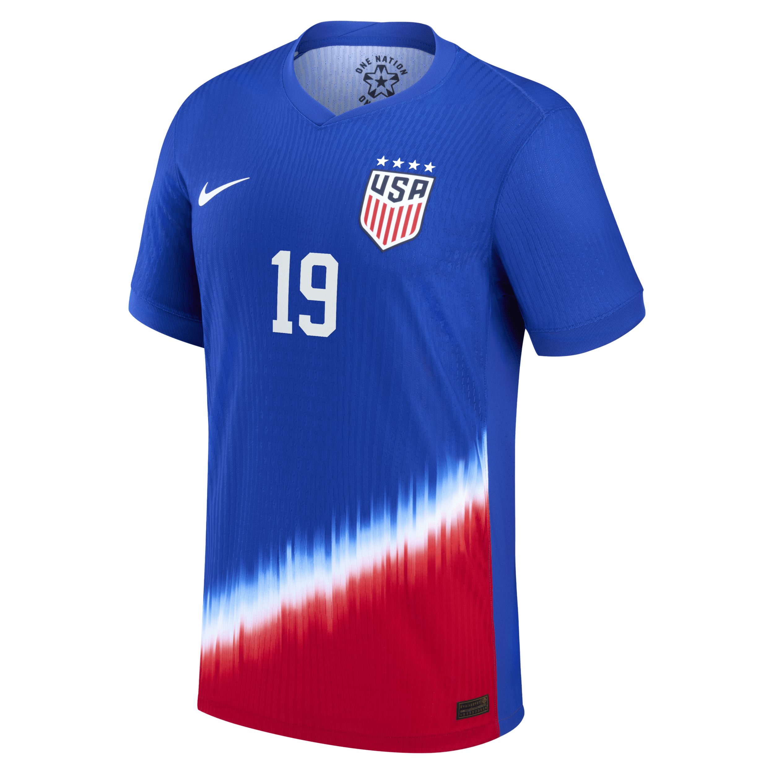 Nike Crystal Dunn Uswnt 2024 Match Away  Men's Dri-fit Adv Soccer Jersey In Blue
