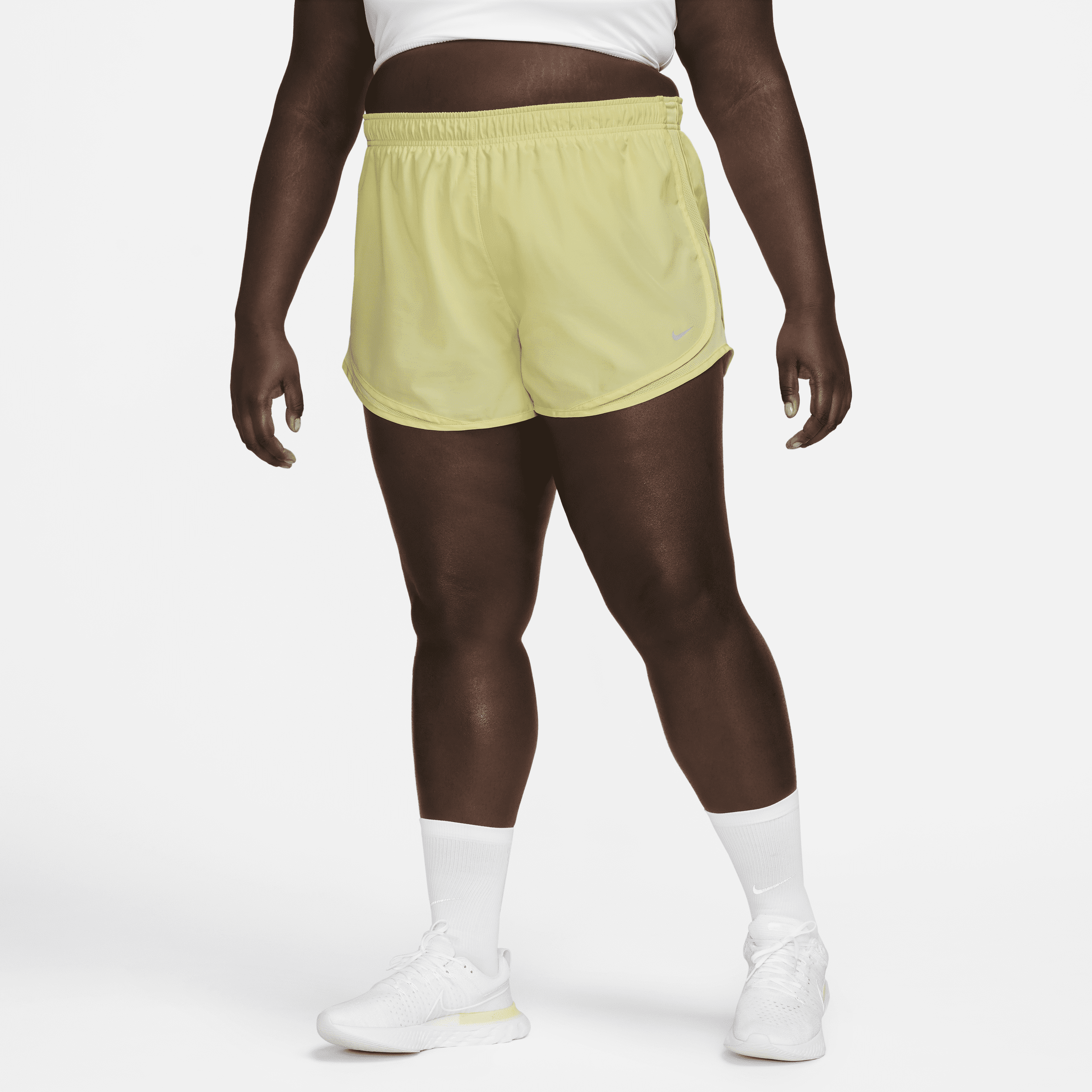 Nike Women's Tempo Running Shorts (plus Size) In Yellow