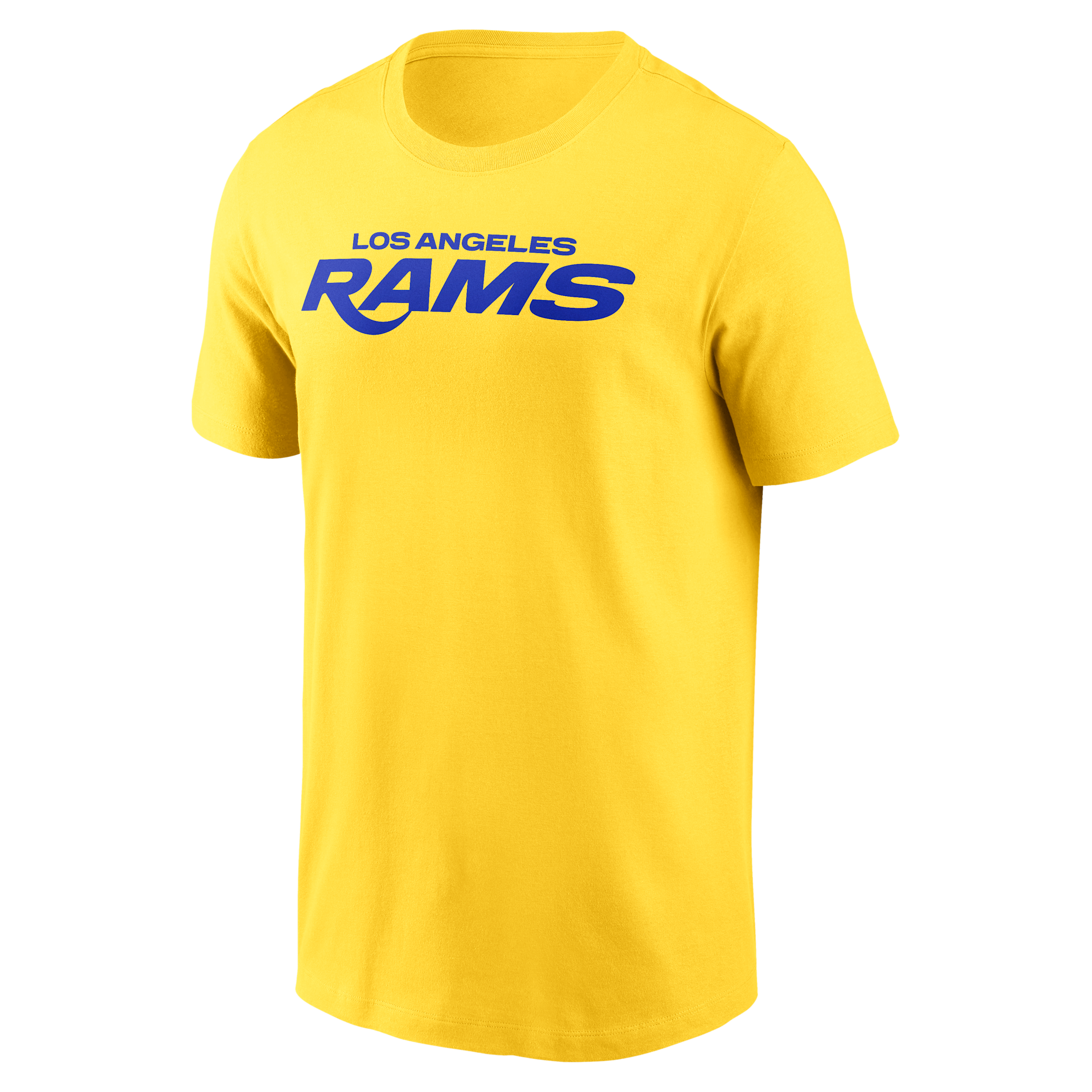 Los Angeles Rams Primetime Wordmark Essential Nike Men's NFL T-Shirt in Brown | N19977I9X-NNM