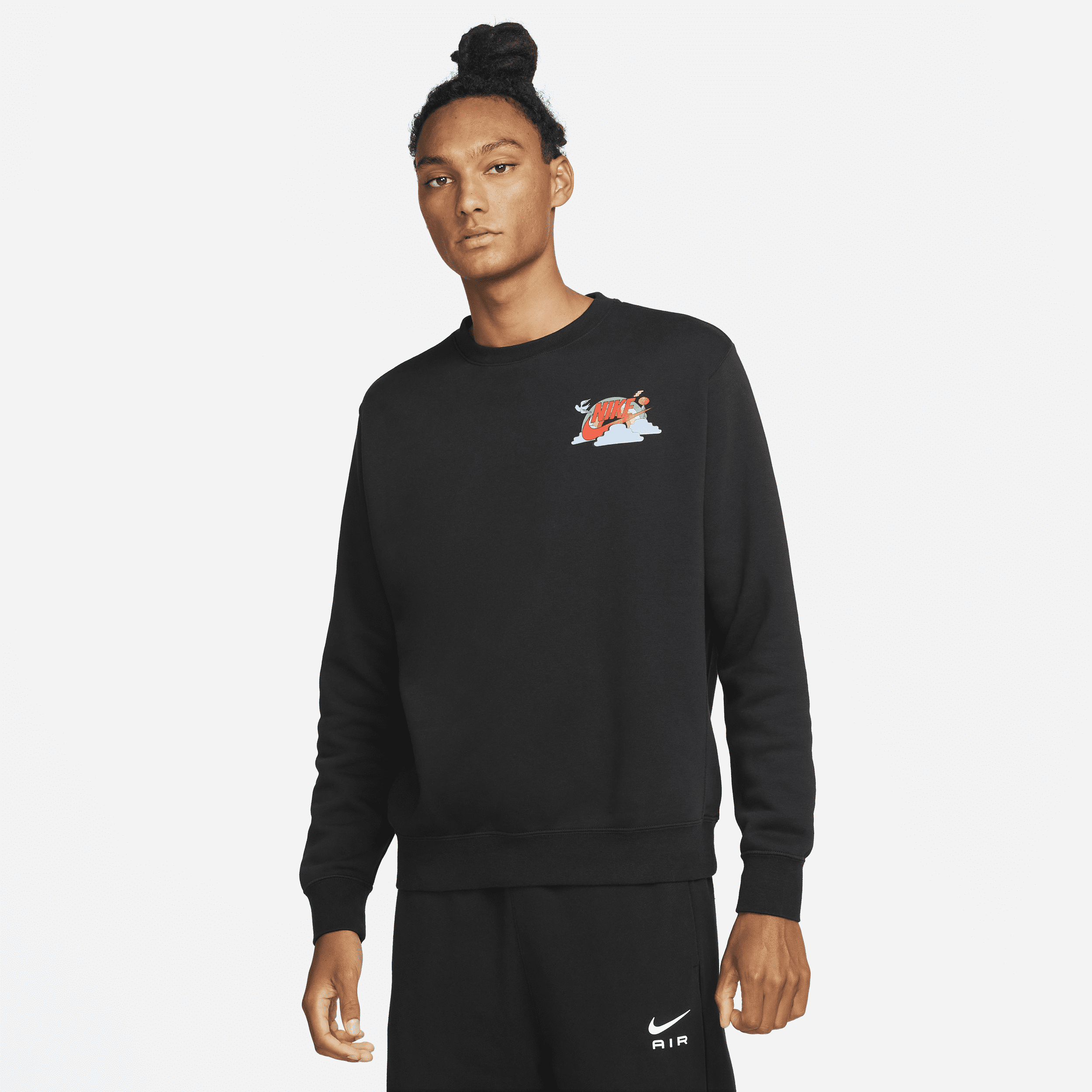 NIKE MEN'S  SPORTSWEAR FLEECE CREW,14192907