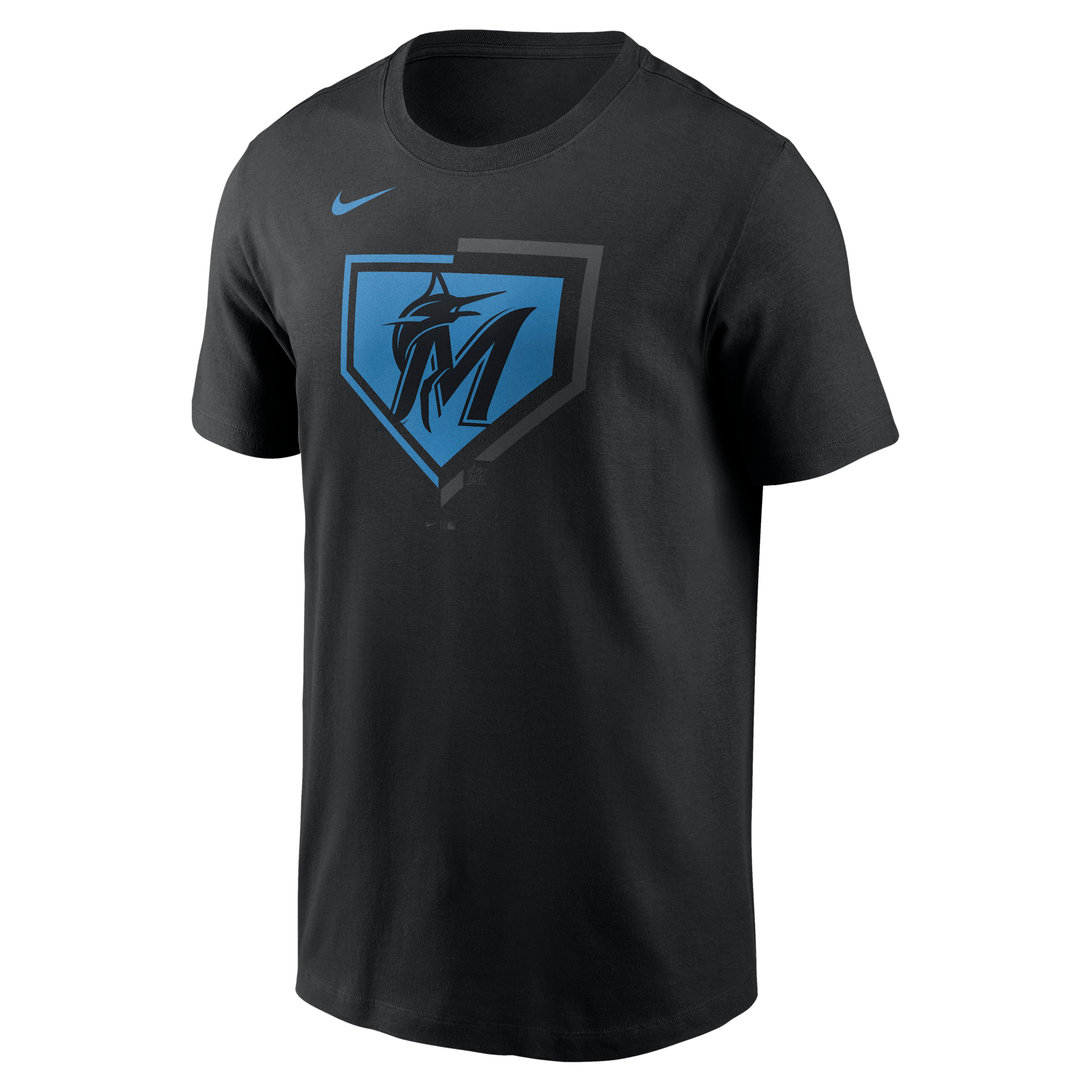 Miami Marlins Icon Nike Men's MLB T-Shirt in Black | N19900AMQM-1E5