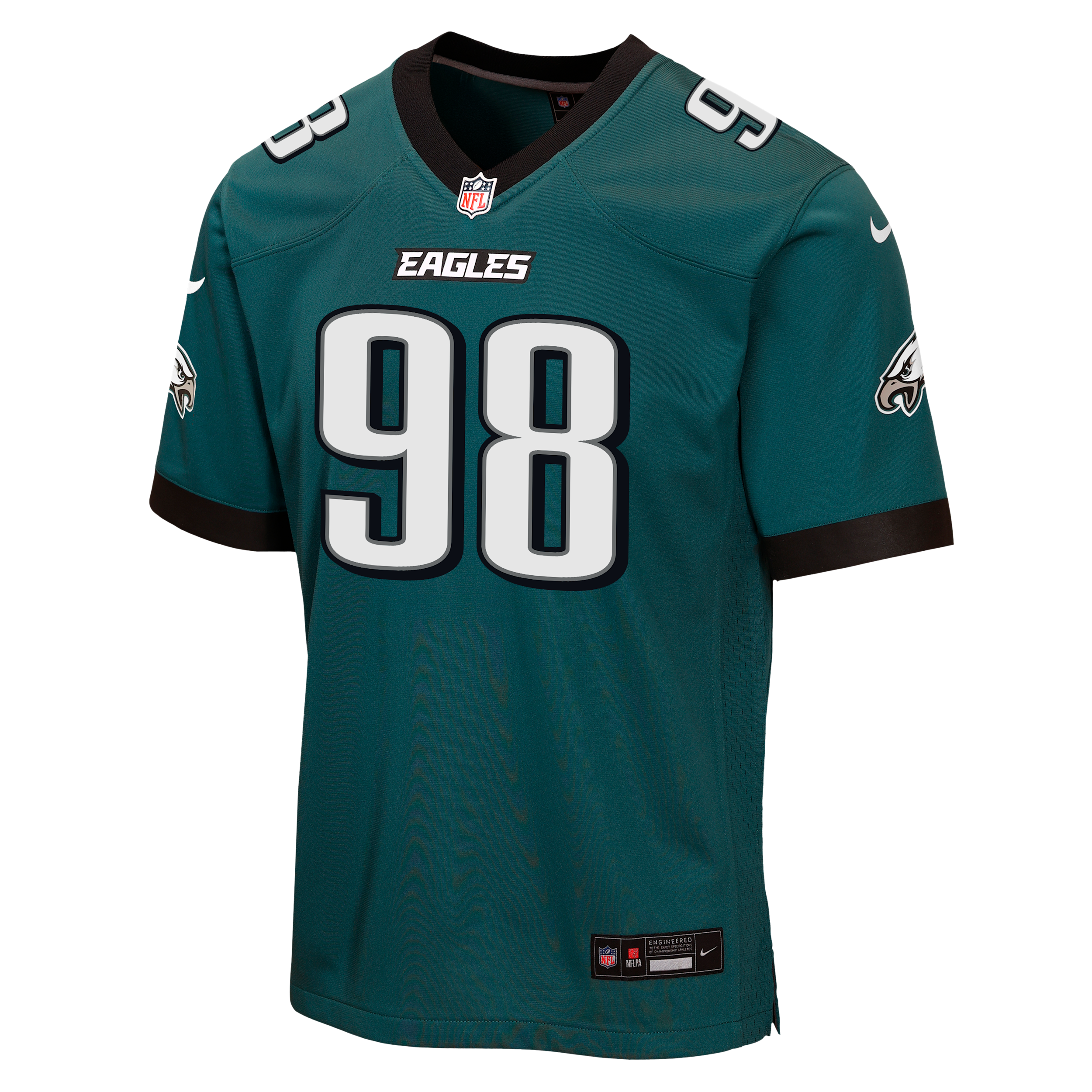 Nike Big Boys and Girls Jalen Carter Midnight Green Philadelphia Eagles Team Game Jersey - Midnight Green