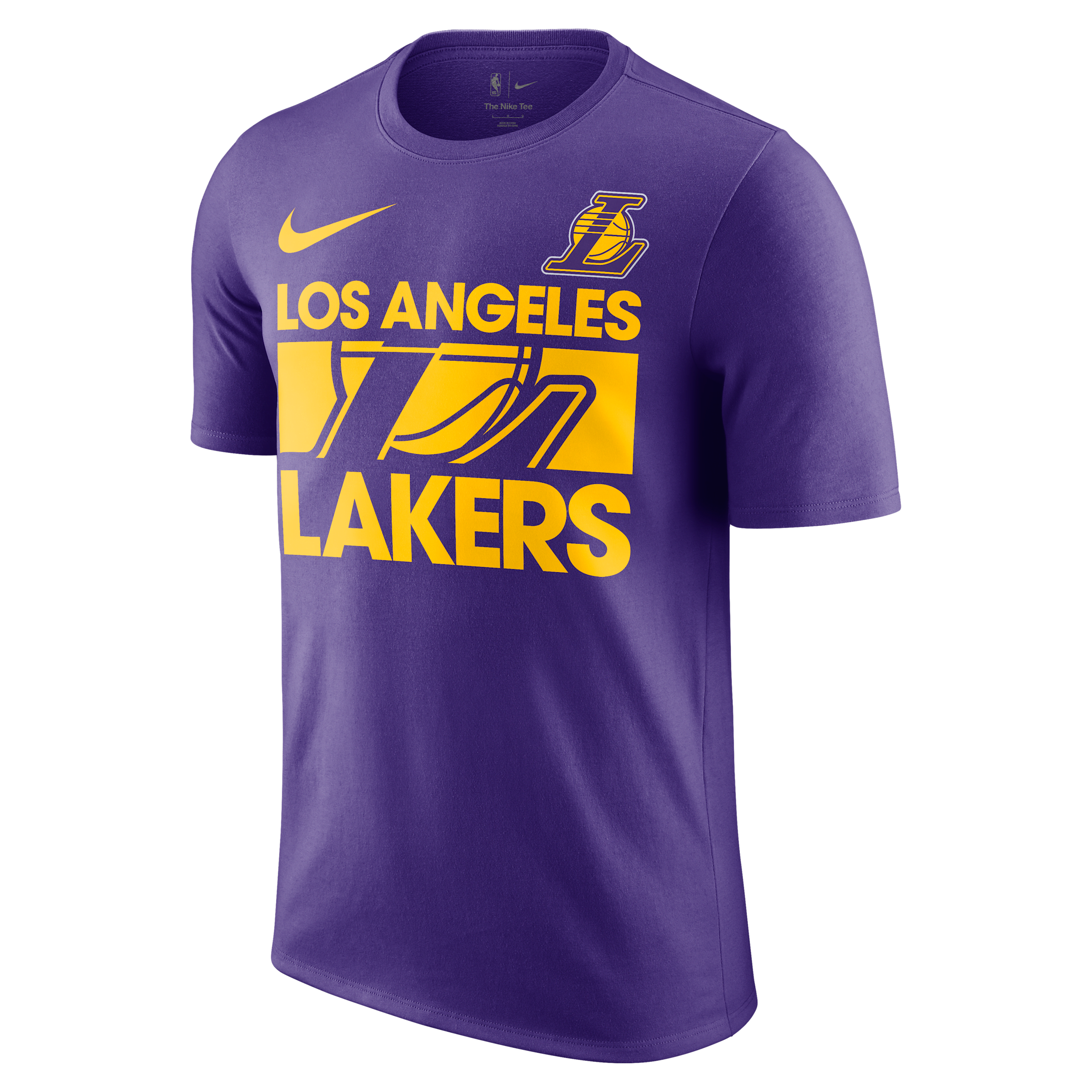 Nike Men's Purple Los Angeles Lakers Courtside This Is Our Year T-shirt In Purple