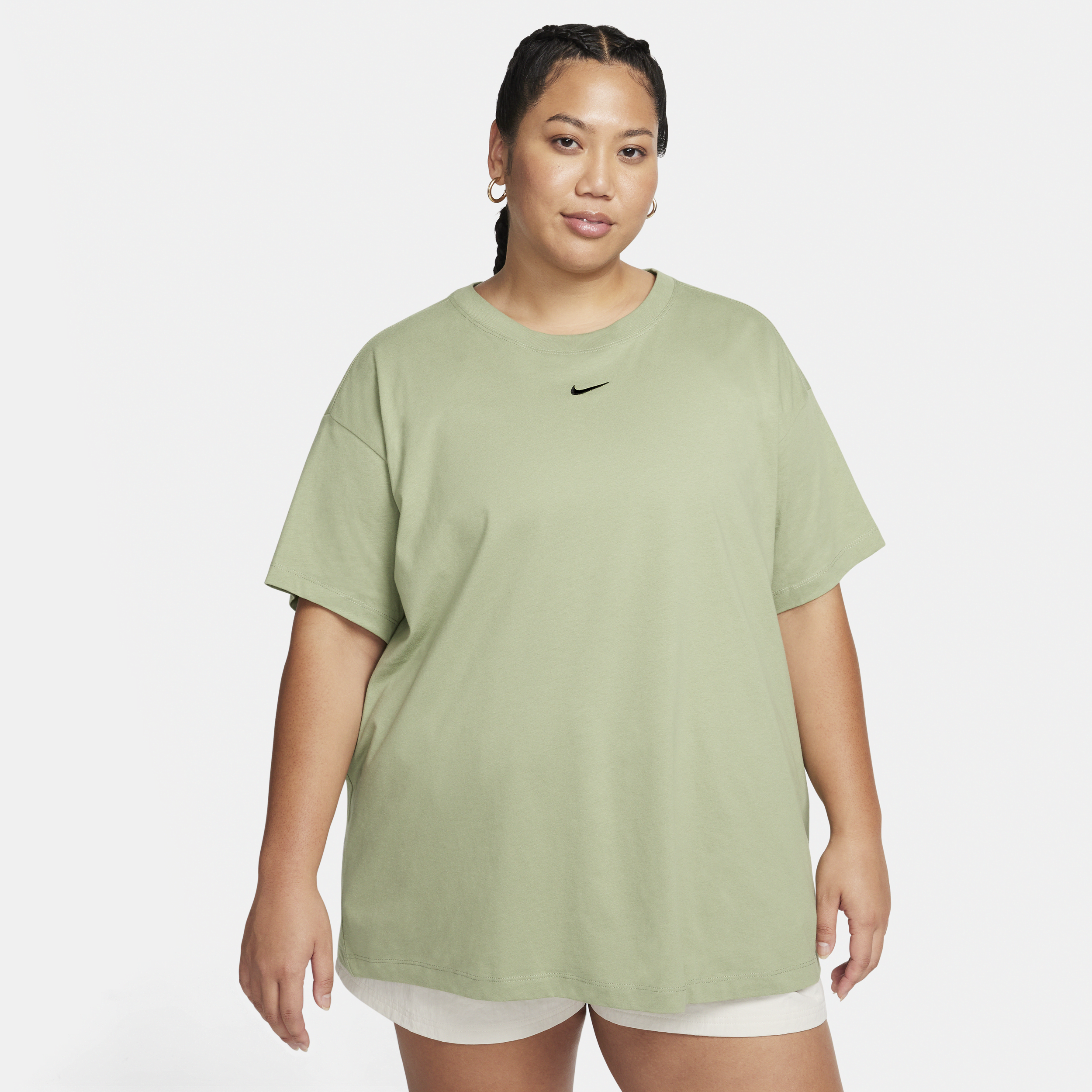 Nike Women's  Sportswear Essential T-shirt (plus Size) In Green
