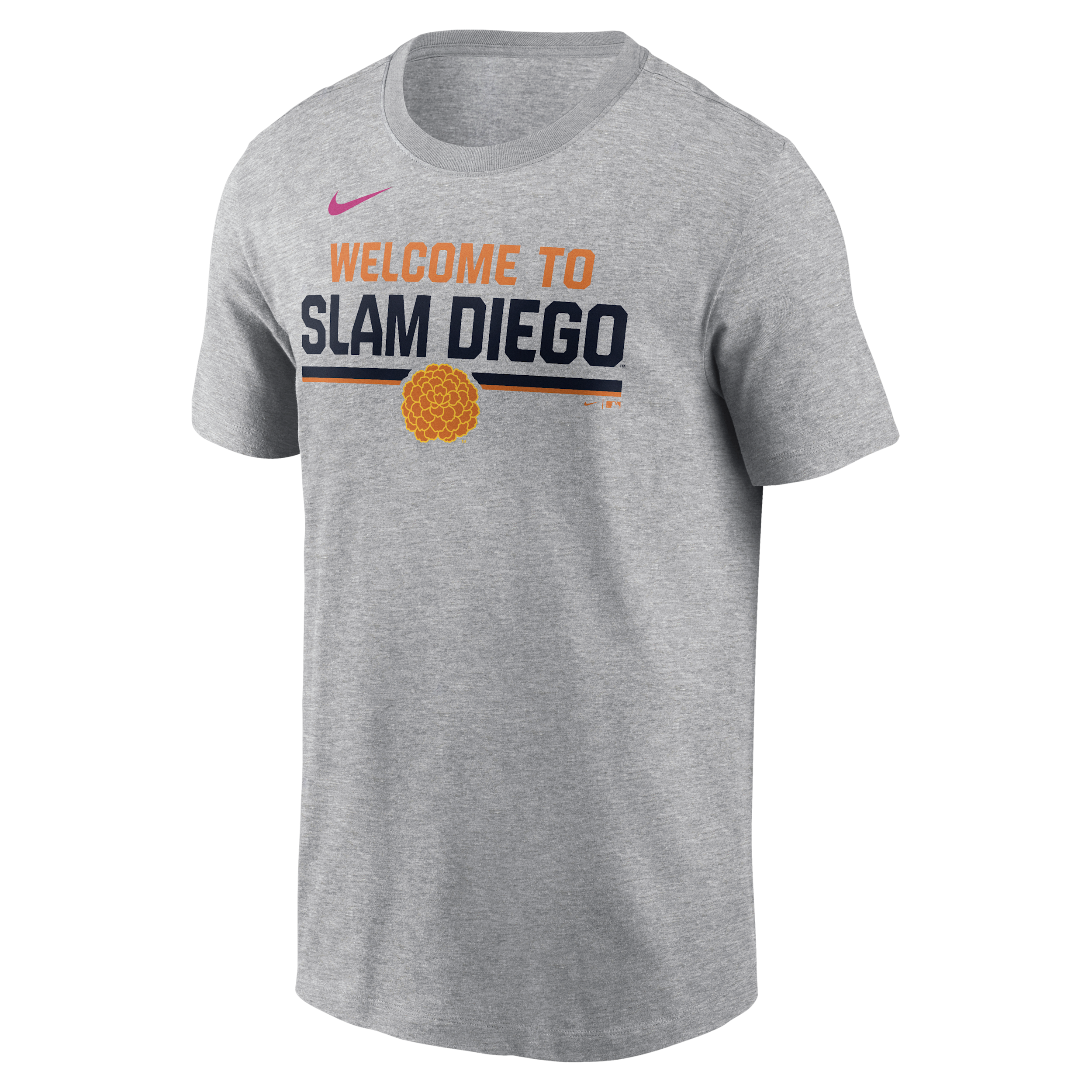 Nike Men's Heather Gray San Diego Padres 2026 City Connect Stacked Team Phrase T-Shirt - Heather Gray