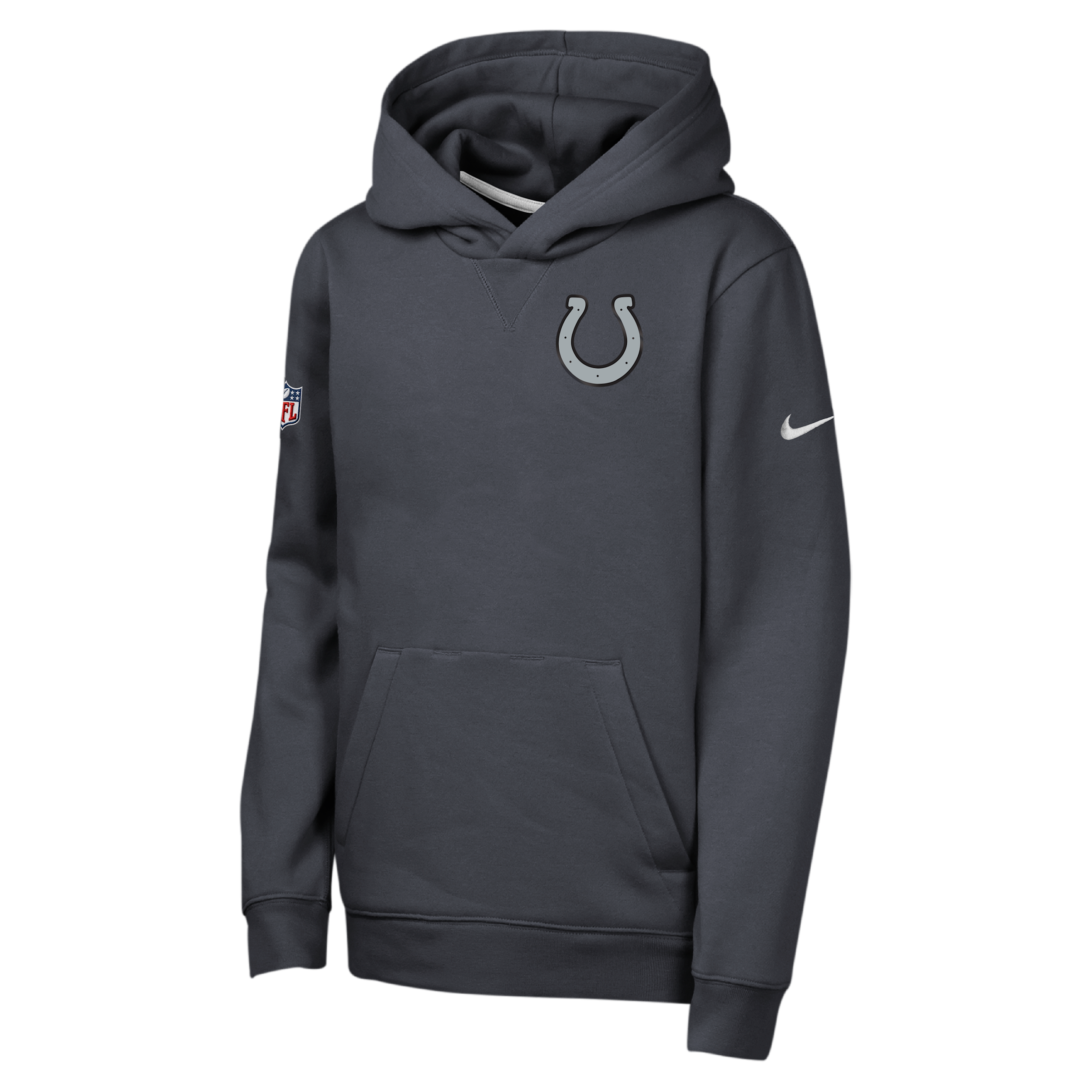 Indianapolis Colts Rivalries Collection Sideline Club Big Kids' Nike NFL Pullover Hoodie in Black | Z1B7NFSSCLT-000