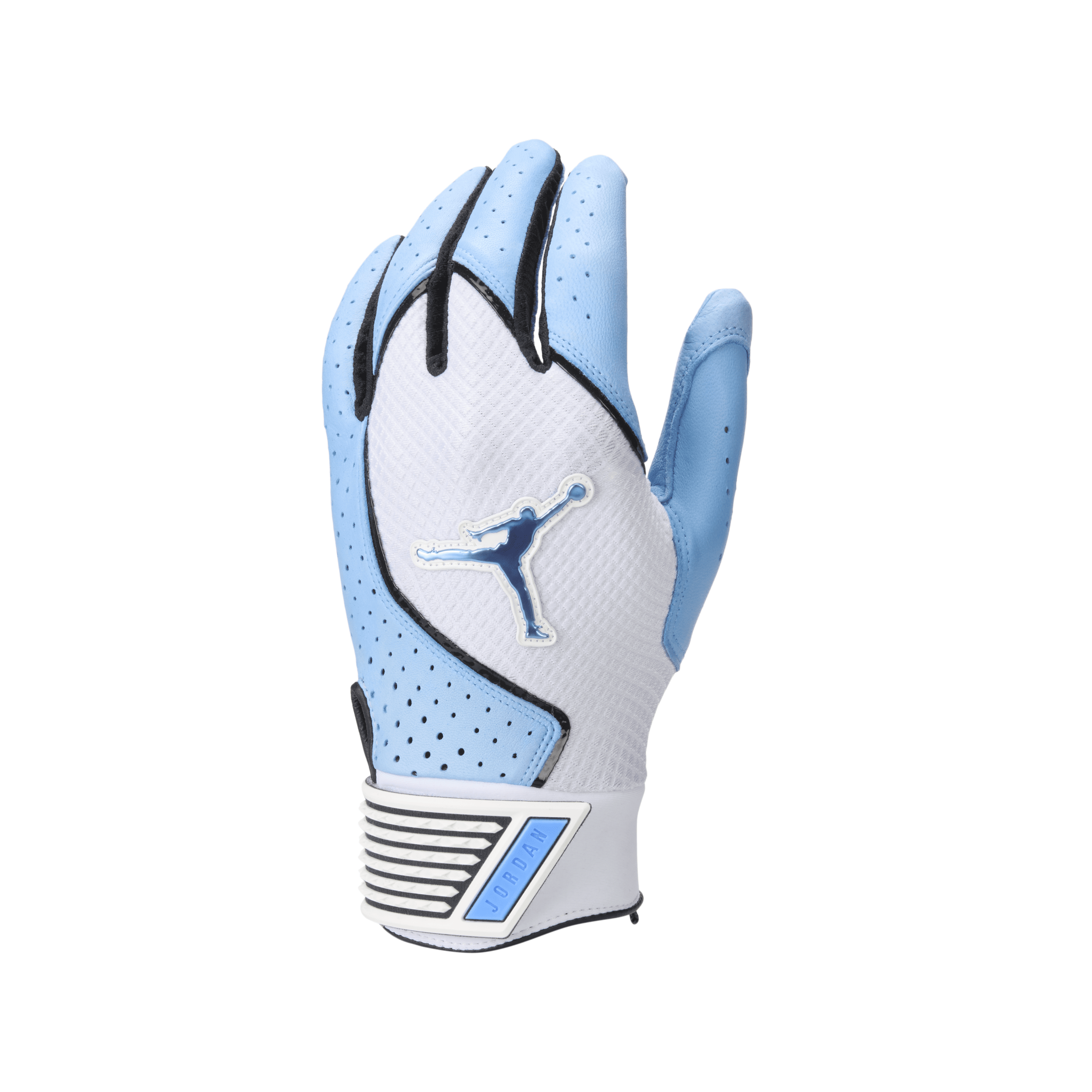 Jordan Adult Fly Elite Batting Gloves, Men's, Medium, Light Blue