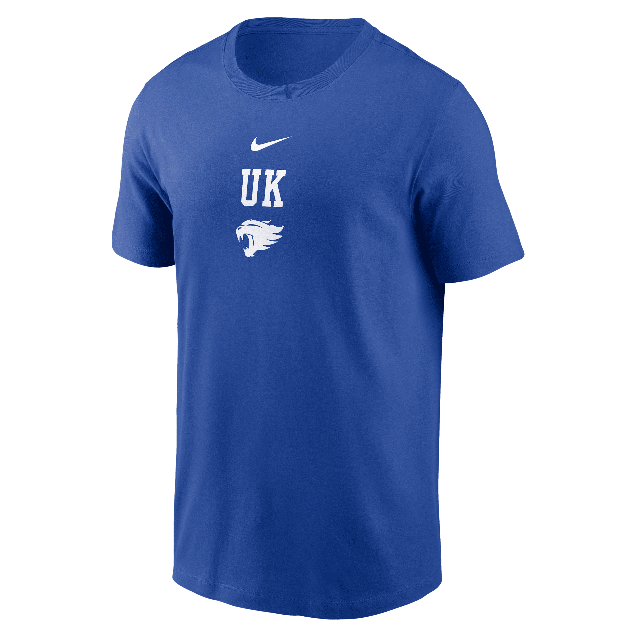 Nike Royal Kentucky Wildcats 2-hit Stacked T-shirt In Blue