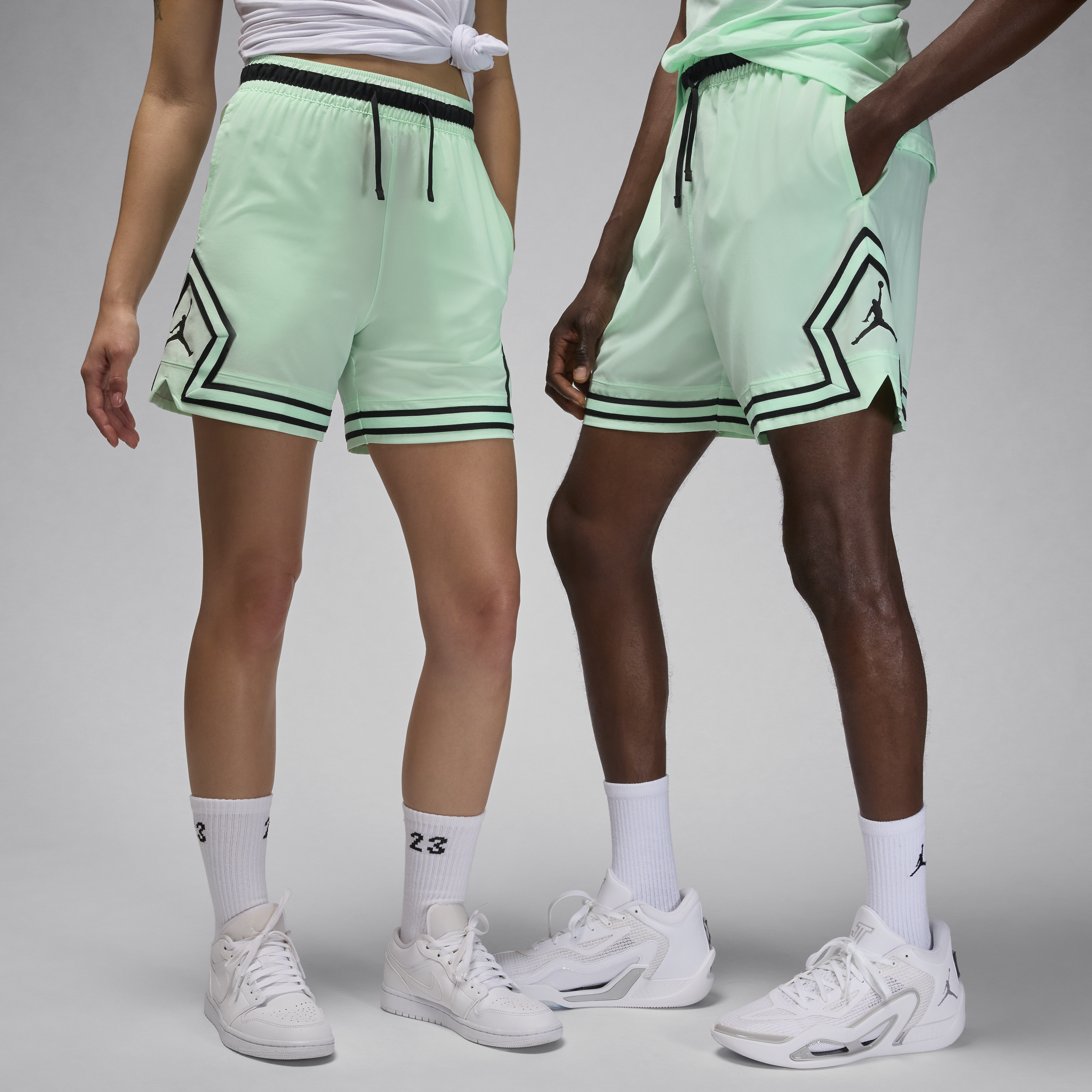 Shop Jordan Men's  Sport Dri-fit Woven Diamond Shorts In Green