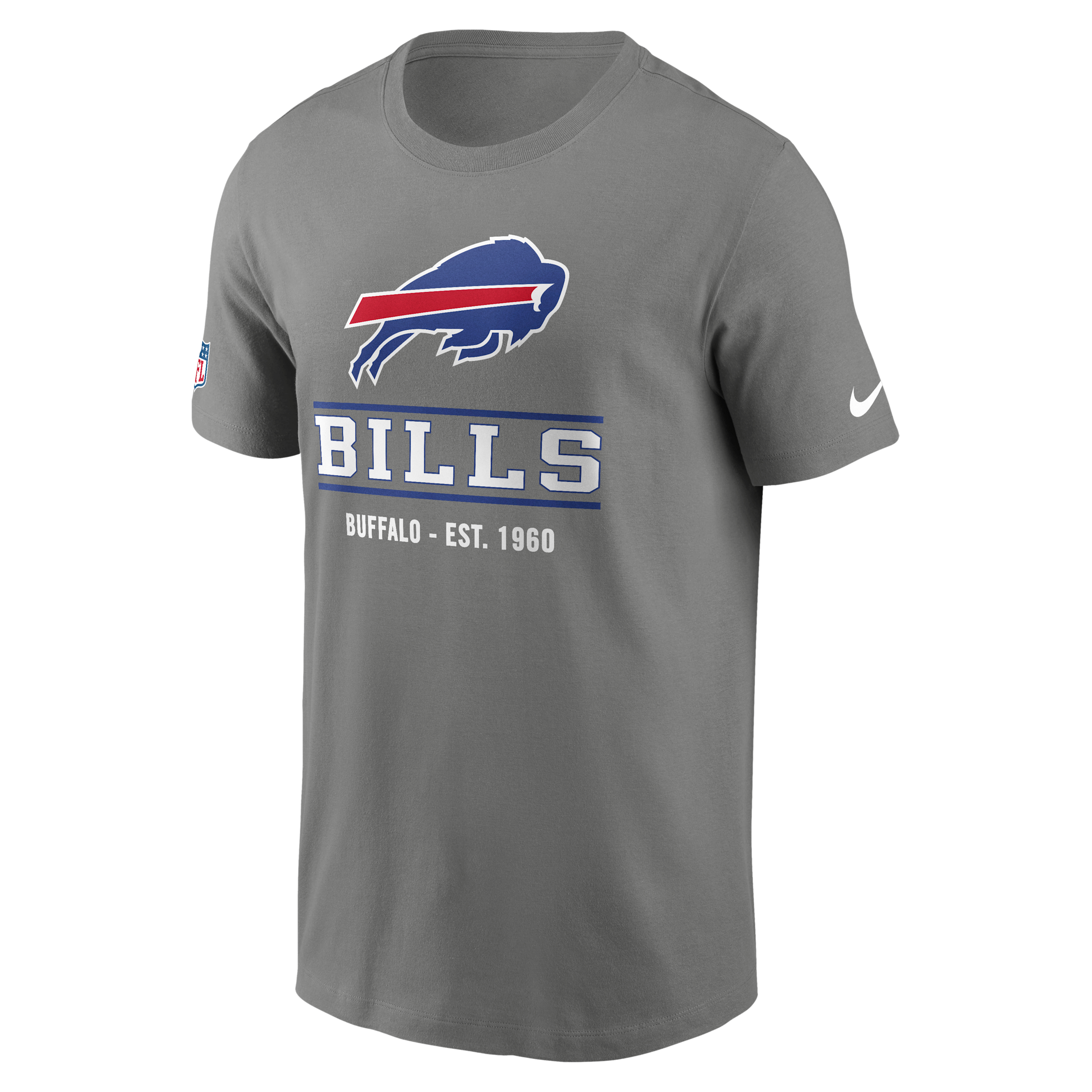 Buffalo Bills Essential Nike Men's Dri-FIT NFL Short-Sleeve T-Shirt in Grey | 02ET01PQ81-TC1