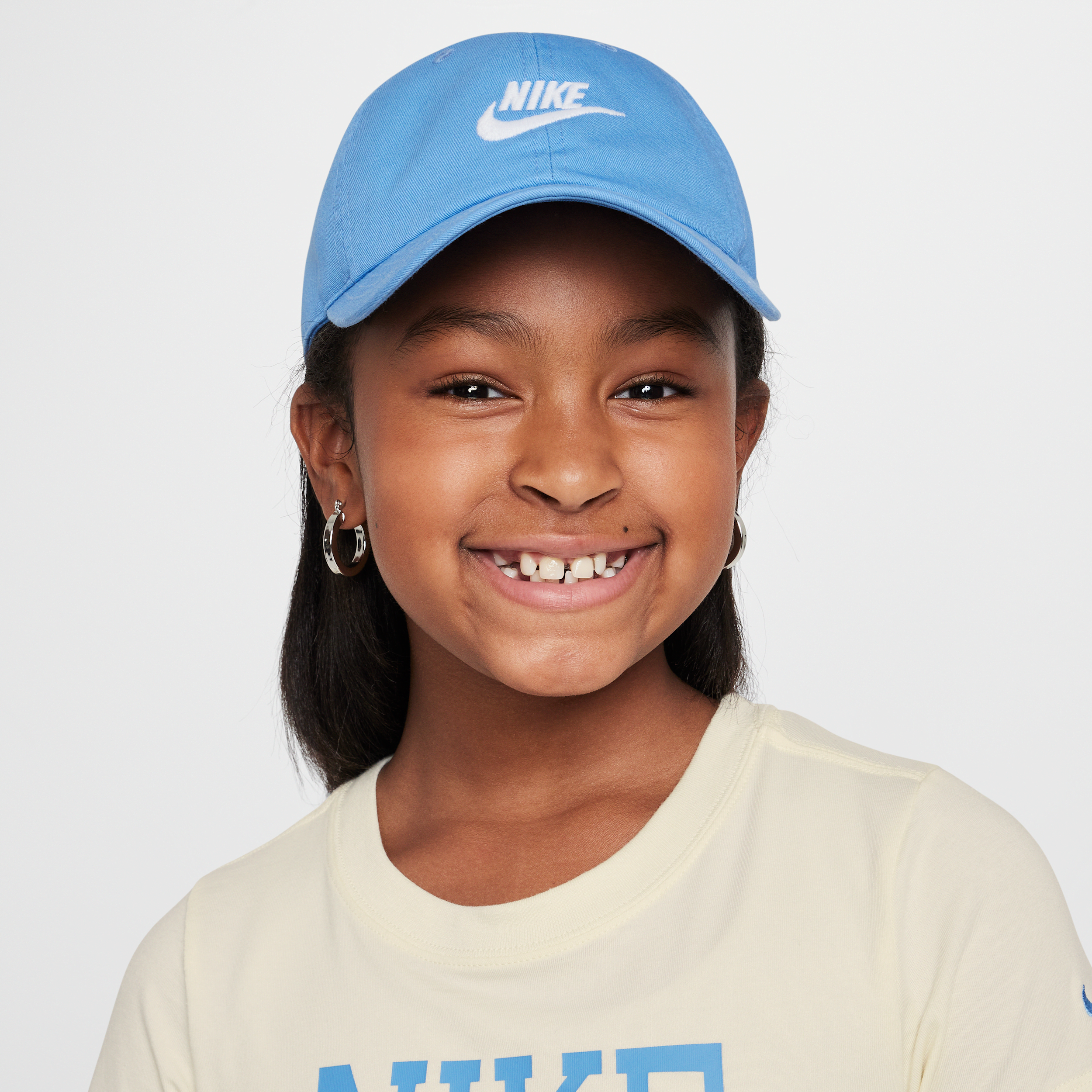 Nike Club Kids' Unstructured Futura Wash Cap In Blue