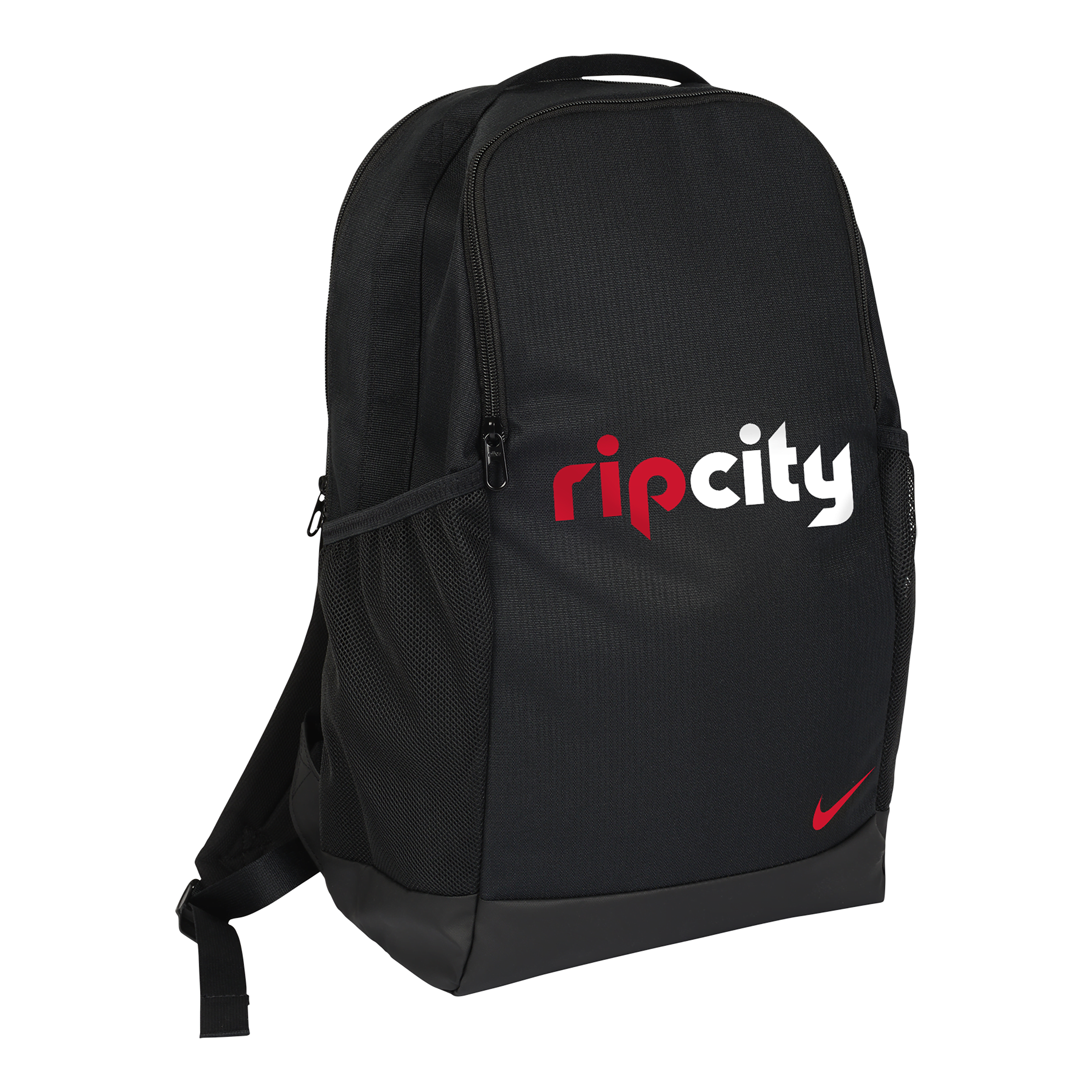 Nike Portland Trail Blazers Brasilia  Unisex Nba Backpack (24l) In Black