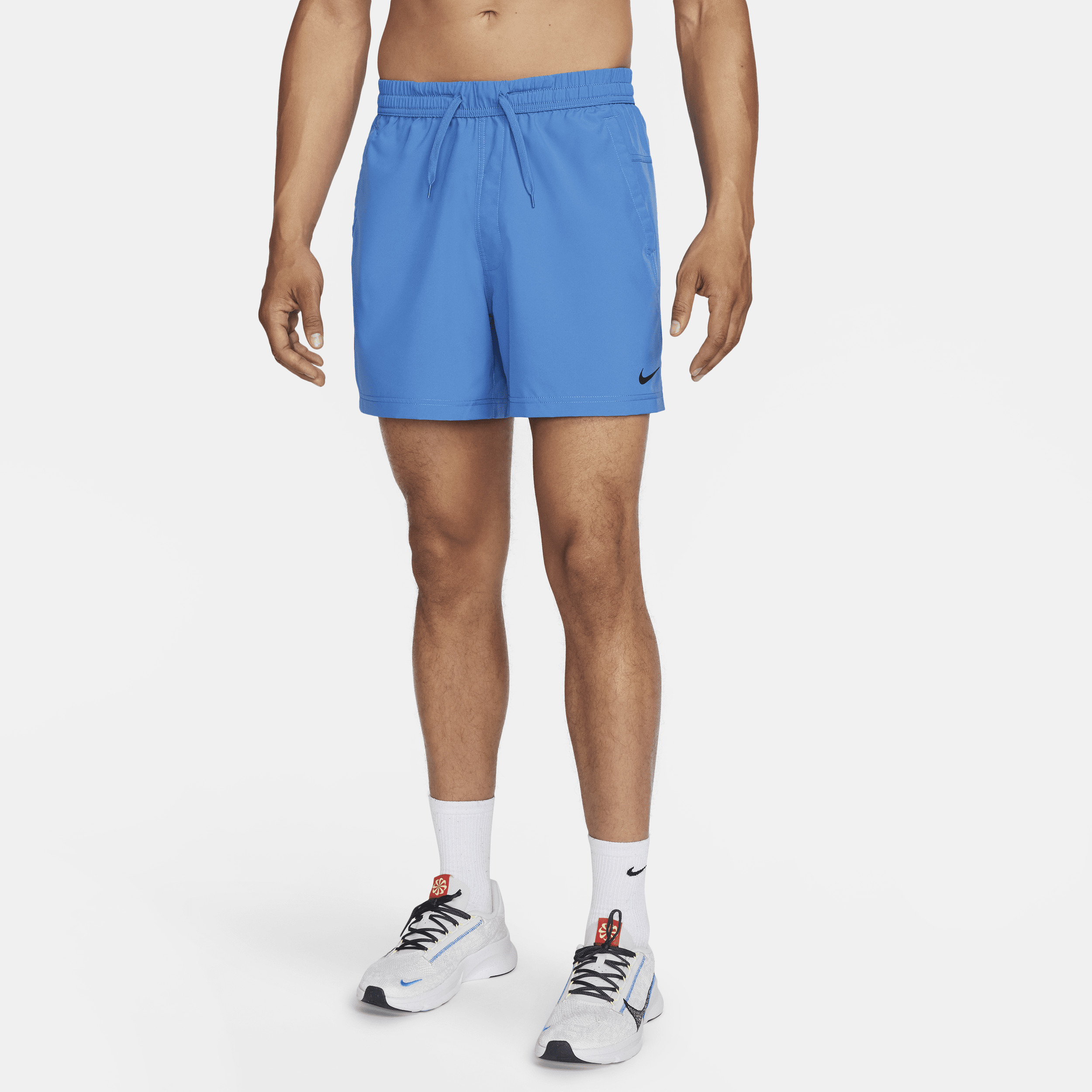 Shop Nike Men's Form Dri-fit 5" Unlined Versatile Shorts In Blue