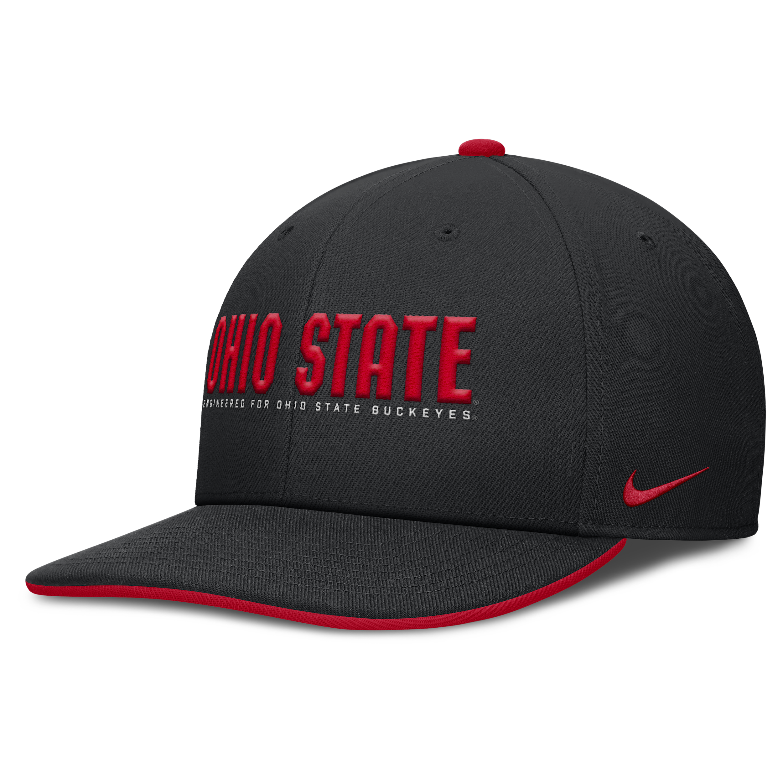 Nike Men's Black Ohio State Buckeyes 2025 On-field Pro Performance Adjustable Hat In Black