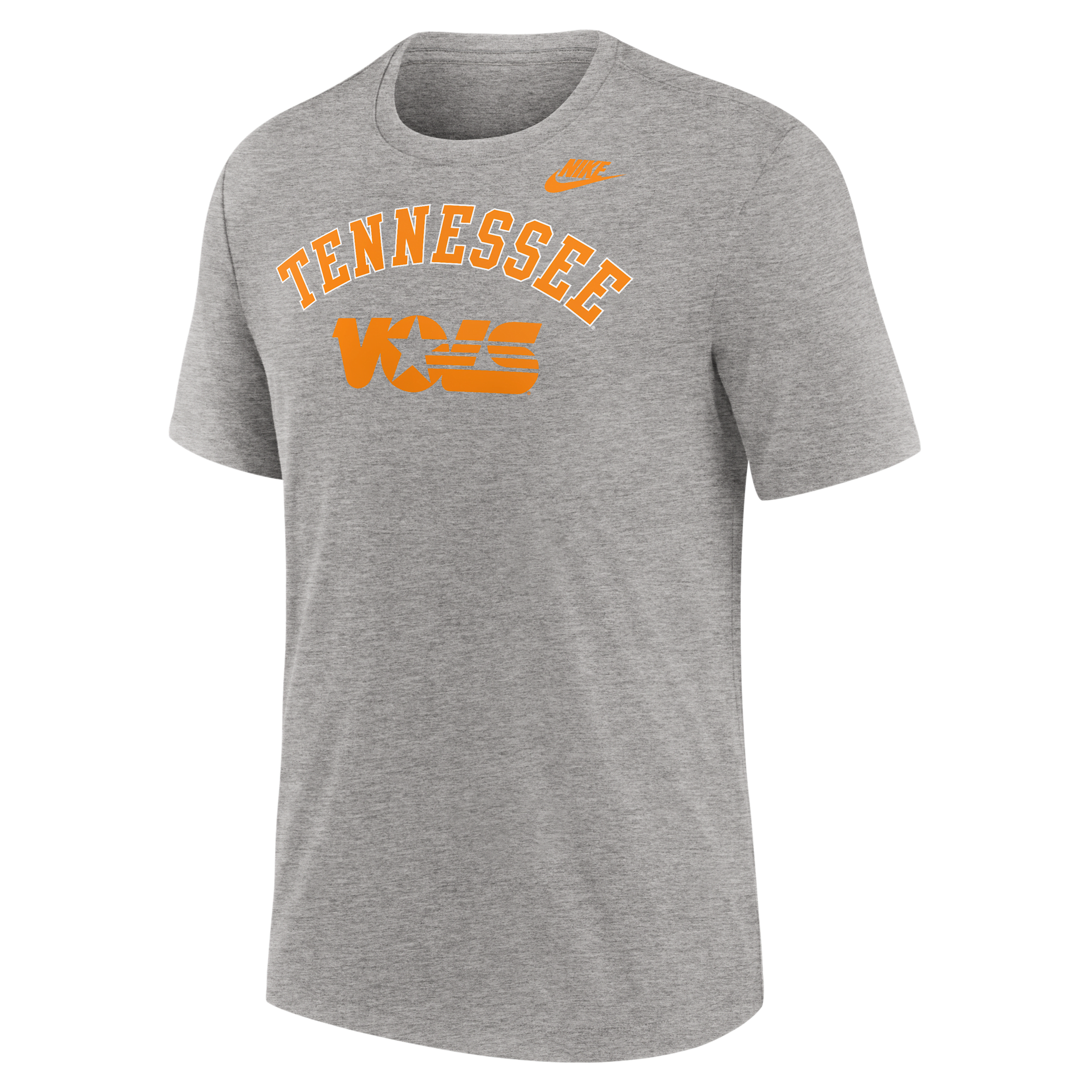 Nike Heather Gray Tennessee Volunteers Legacy Arch Tri-blend T-shirt In Gray