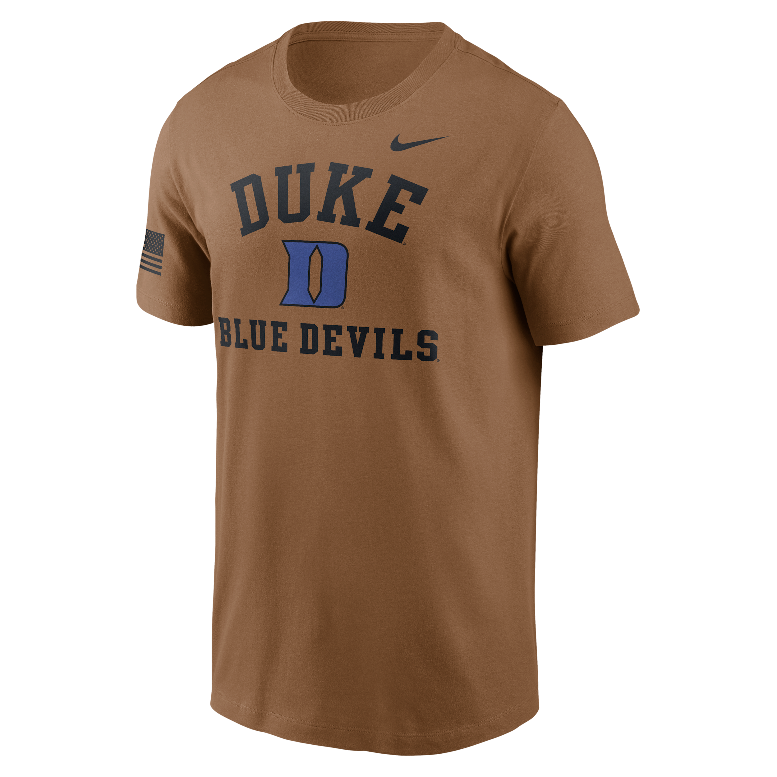 Nike Men's Duke Blue Devils 2026 Military Appreciation Dri-FIT T-Shirt, Small, Brown