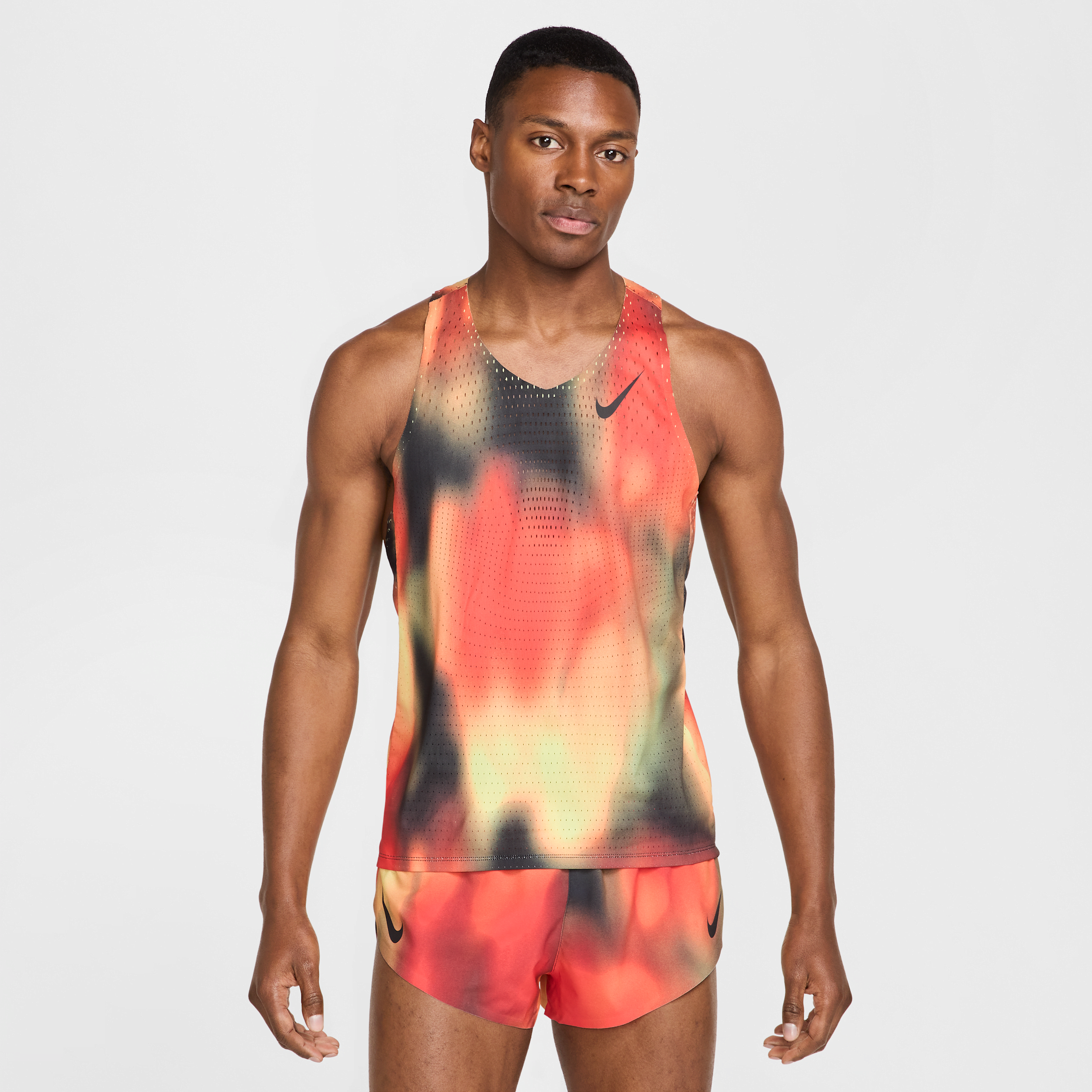 Nike Men's Aeroswift Elite Entry Dri-fit Adv Running Tank Top In Yellow
