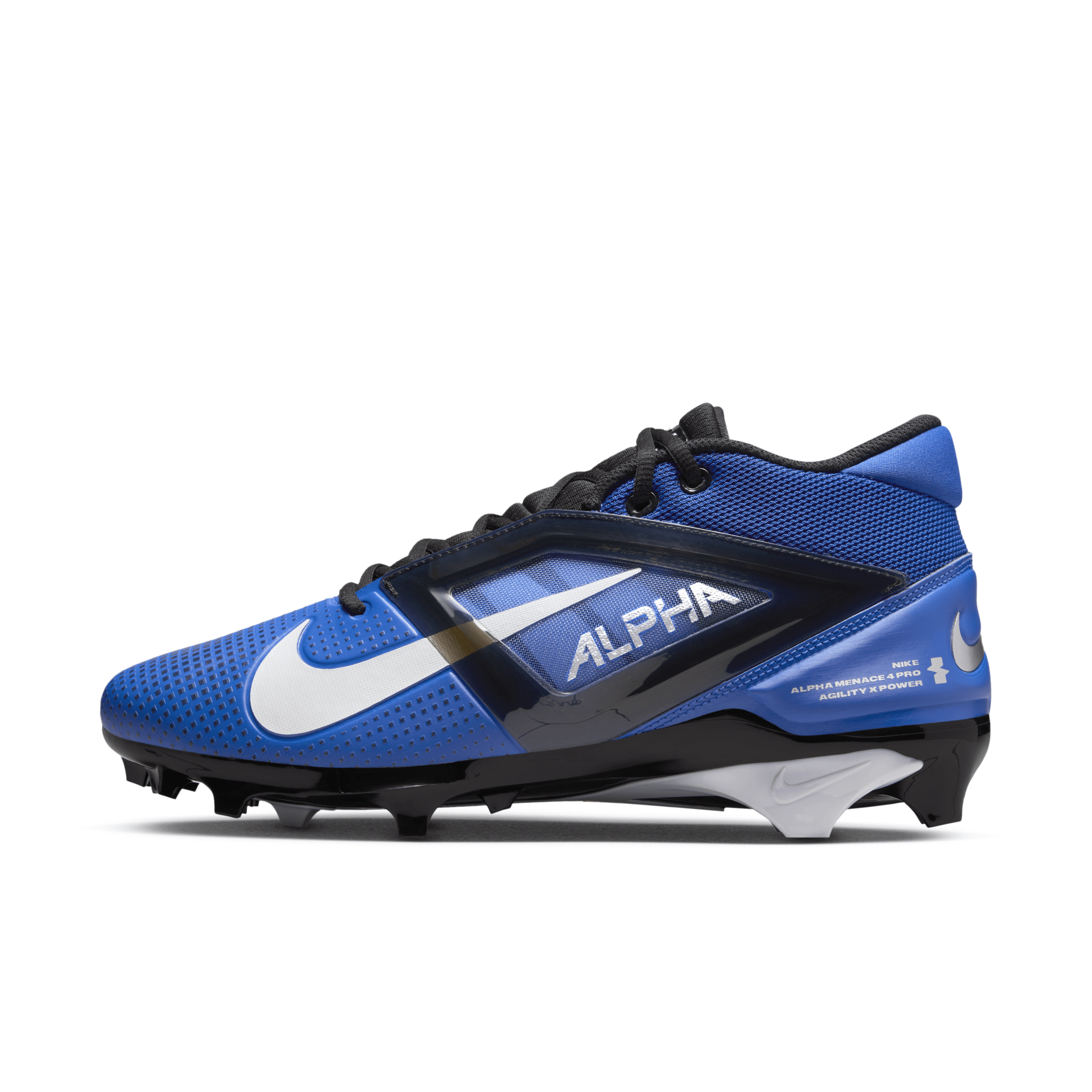 Shop Nike Men's Alpha Menace 4 Pro Football Cleats In Blue
