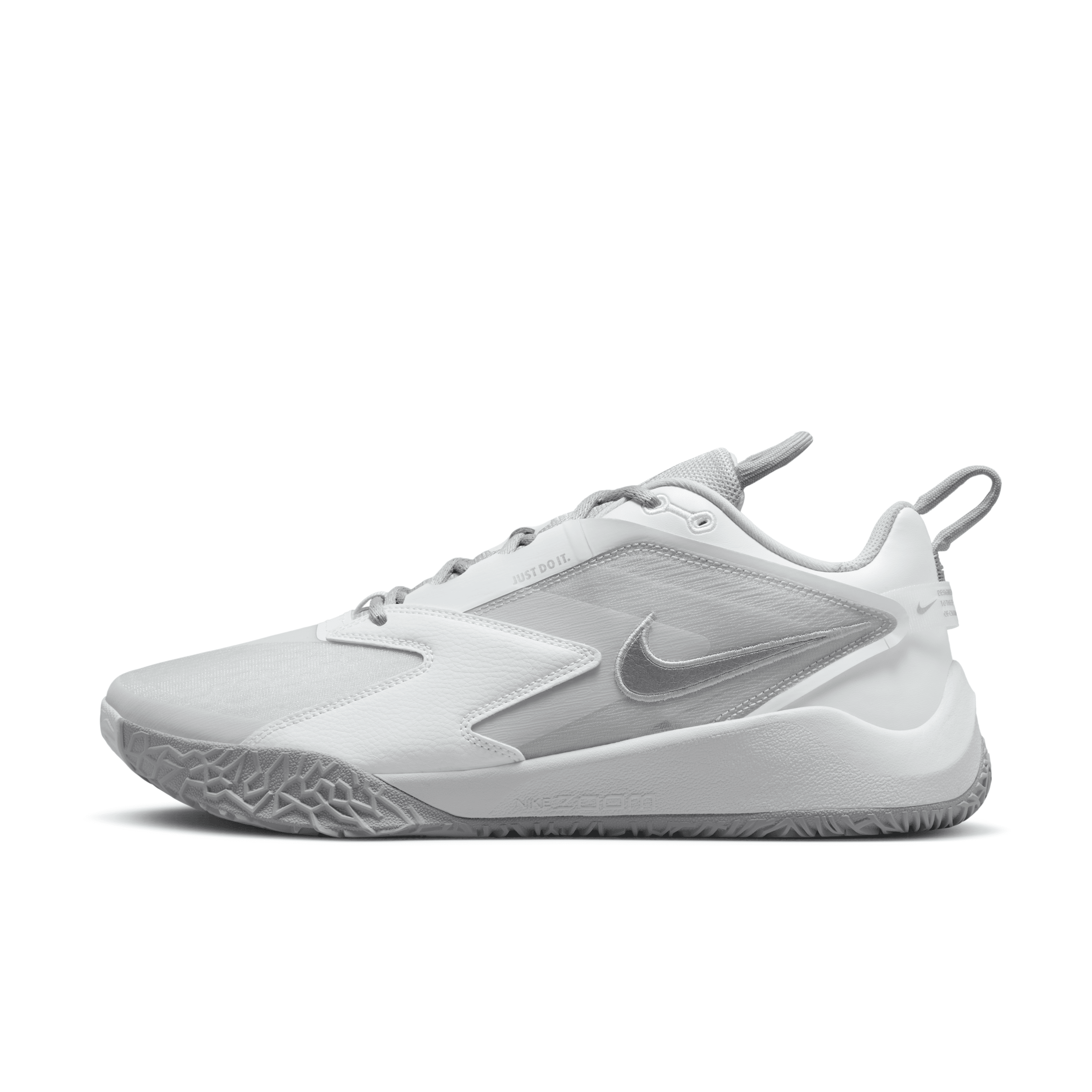 Shop Nike Unisex Hyperace 3 Volleyball Shoes In Grey
