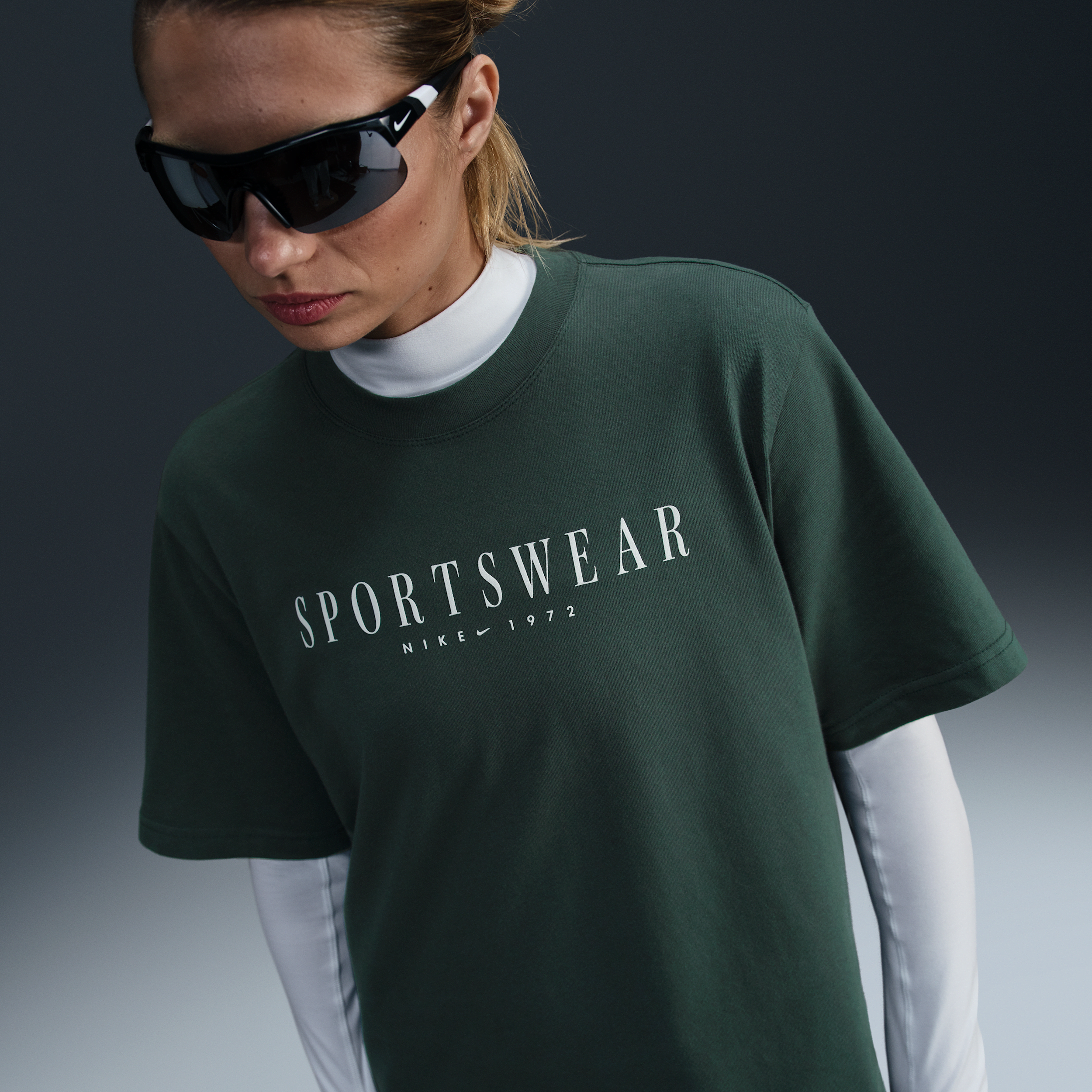 Nike Women's  Sportswear Boxy T-shirt In Green