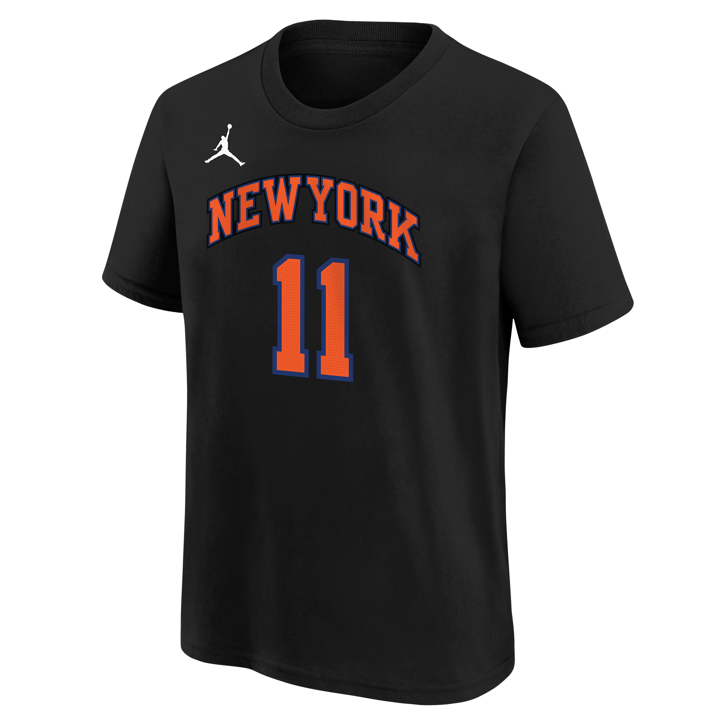 Nike Jalen Brunson New York Knicks Statement Edition Big Kids' NBA T-Shirt in Black | 7HDC4S26NYKJB-NAW