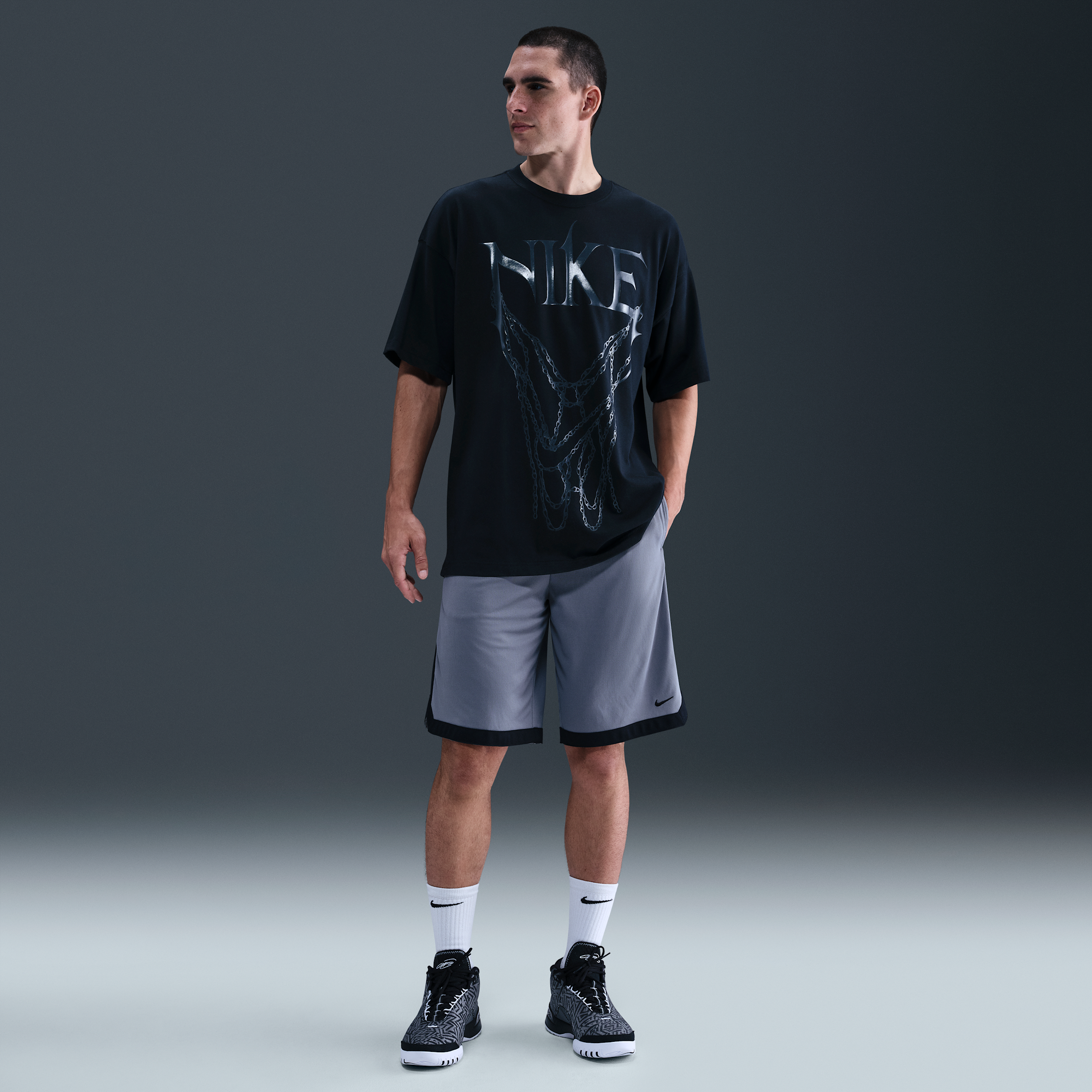 Nike Men's Dna Academy Dri-fit 11" Basketball Shorts In Gray